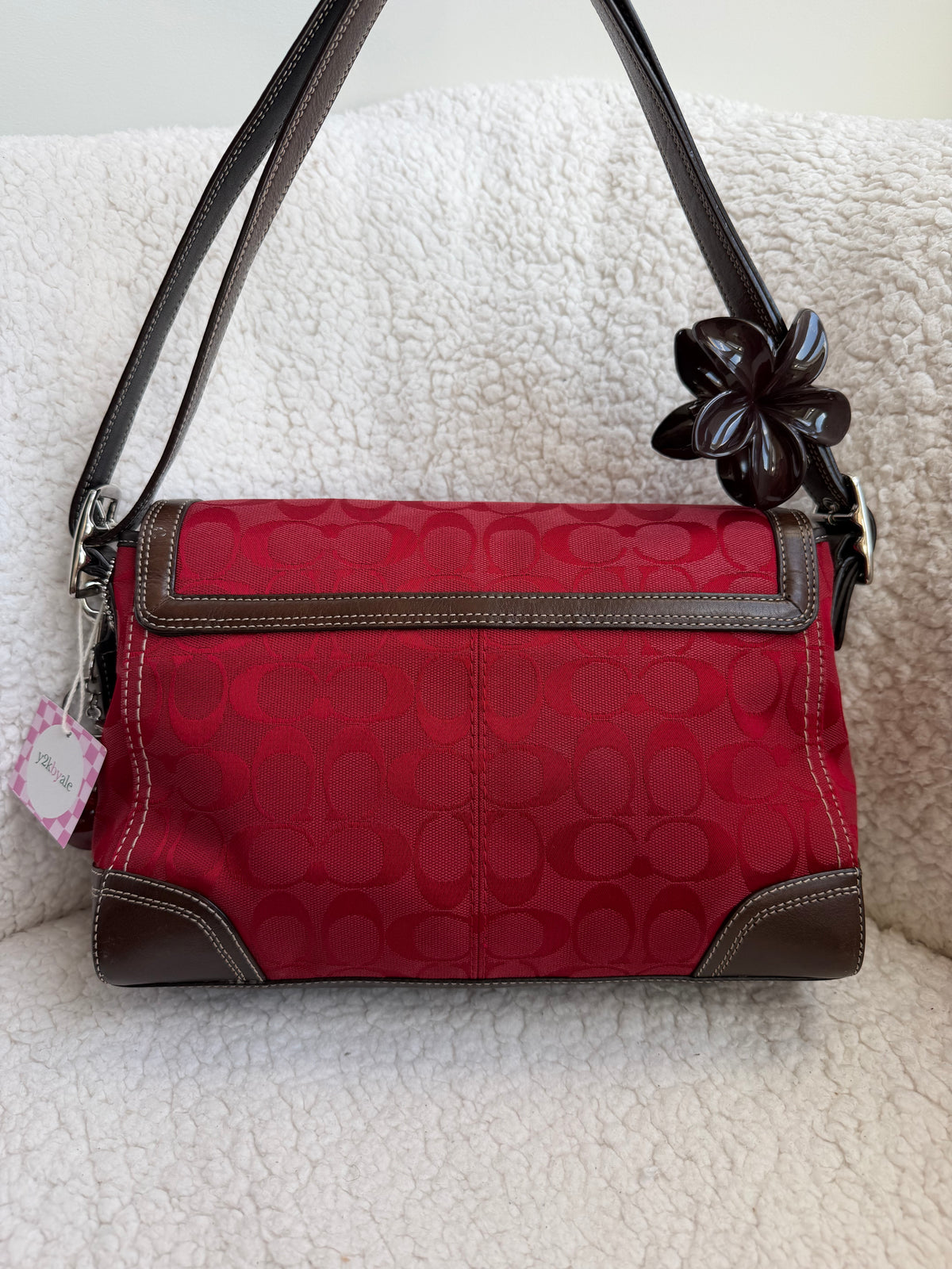 Coach Red Hampton Shoulder Bag