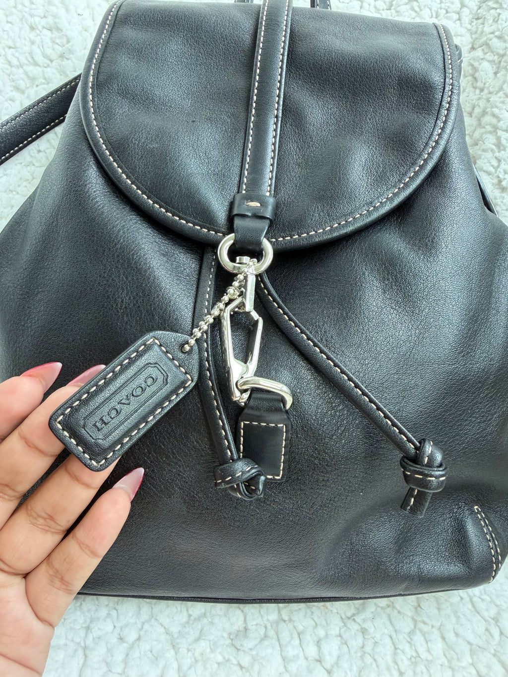Coach Leather Backpack