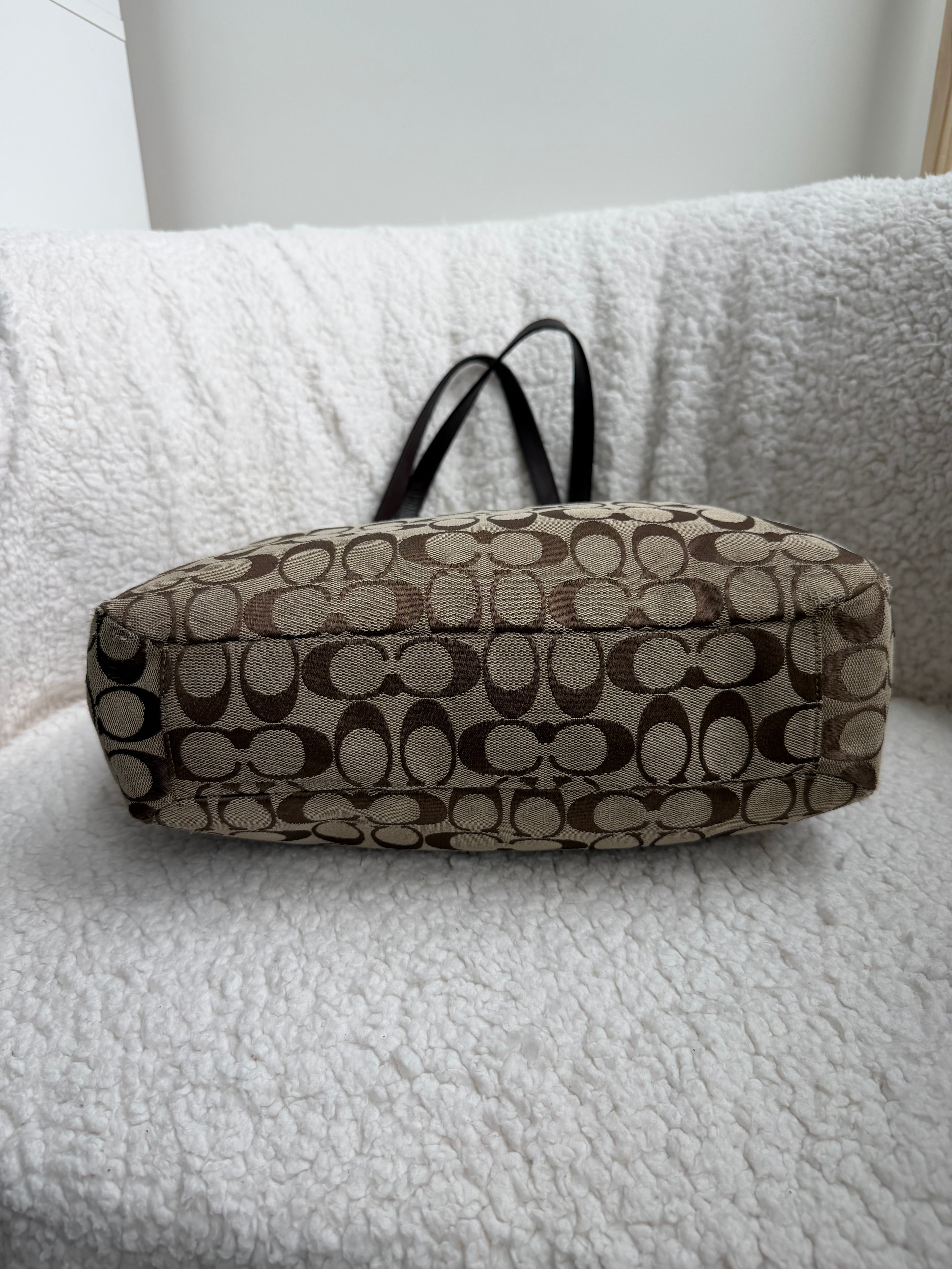 Coach Brown Signature Tote Bag