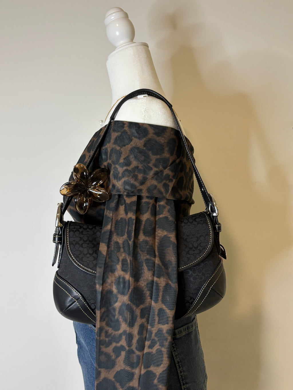 Y2K Coach Mini Soho Black Signature