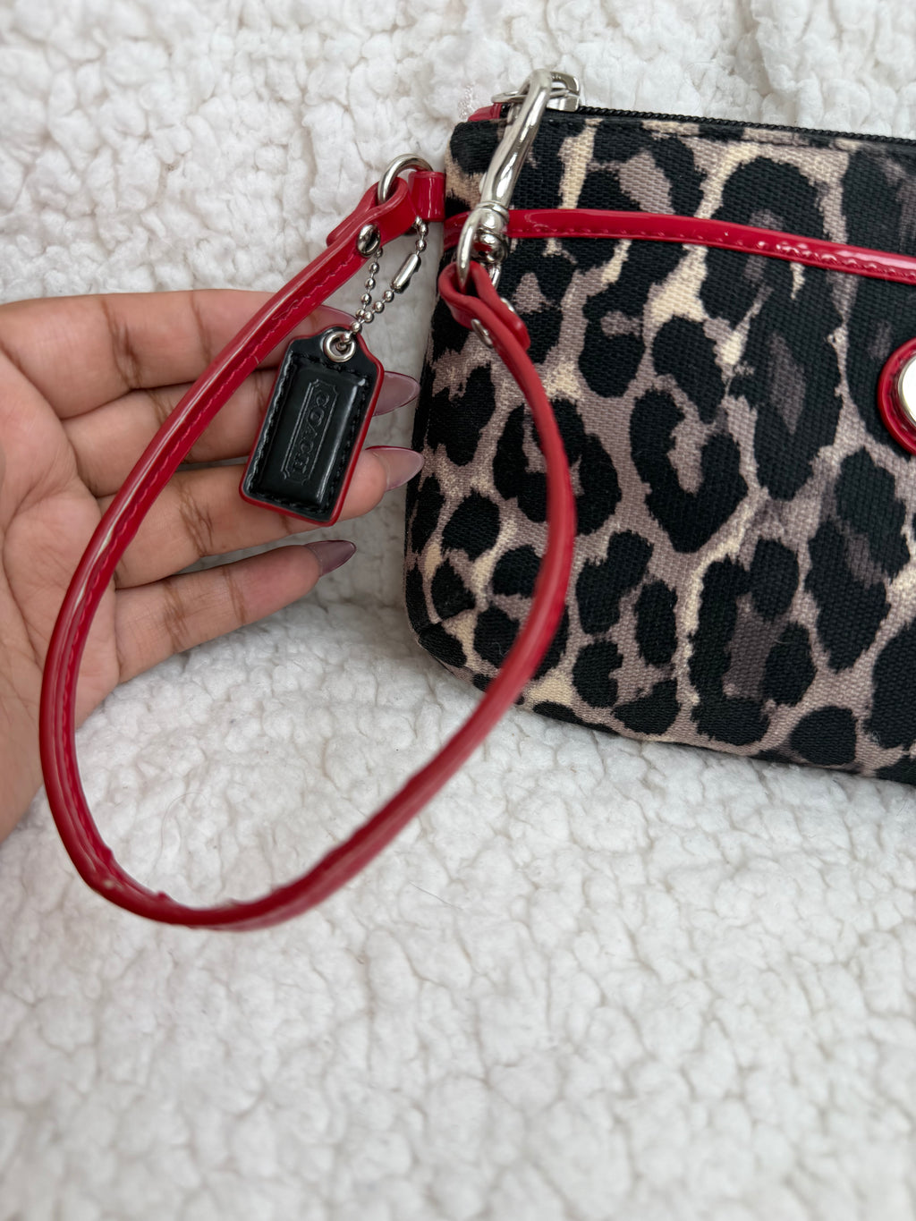 Coach Cheetah Wristlet