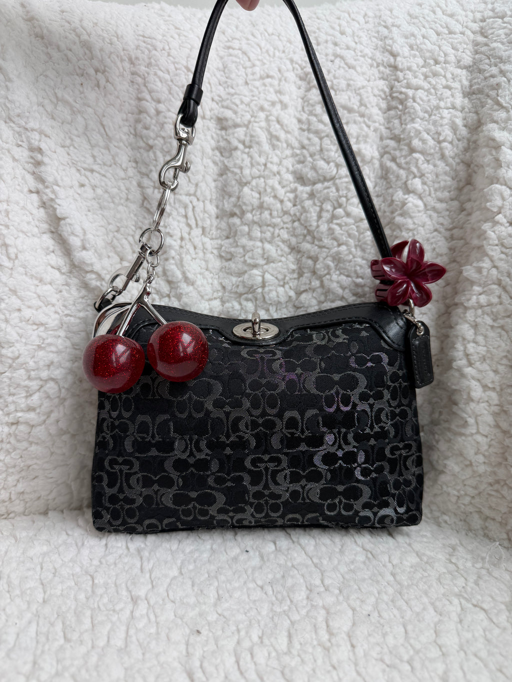 Coach Black Turnlock Mini Bag