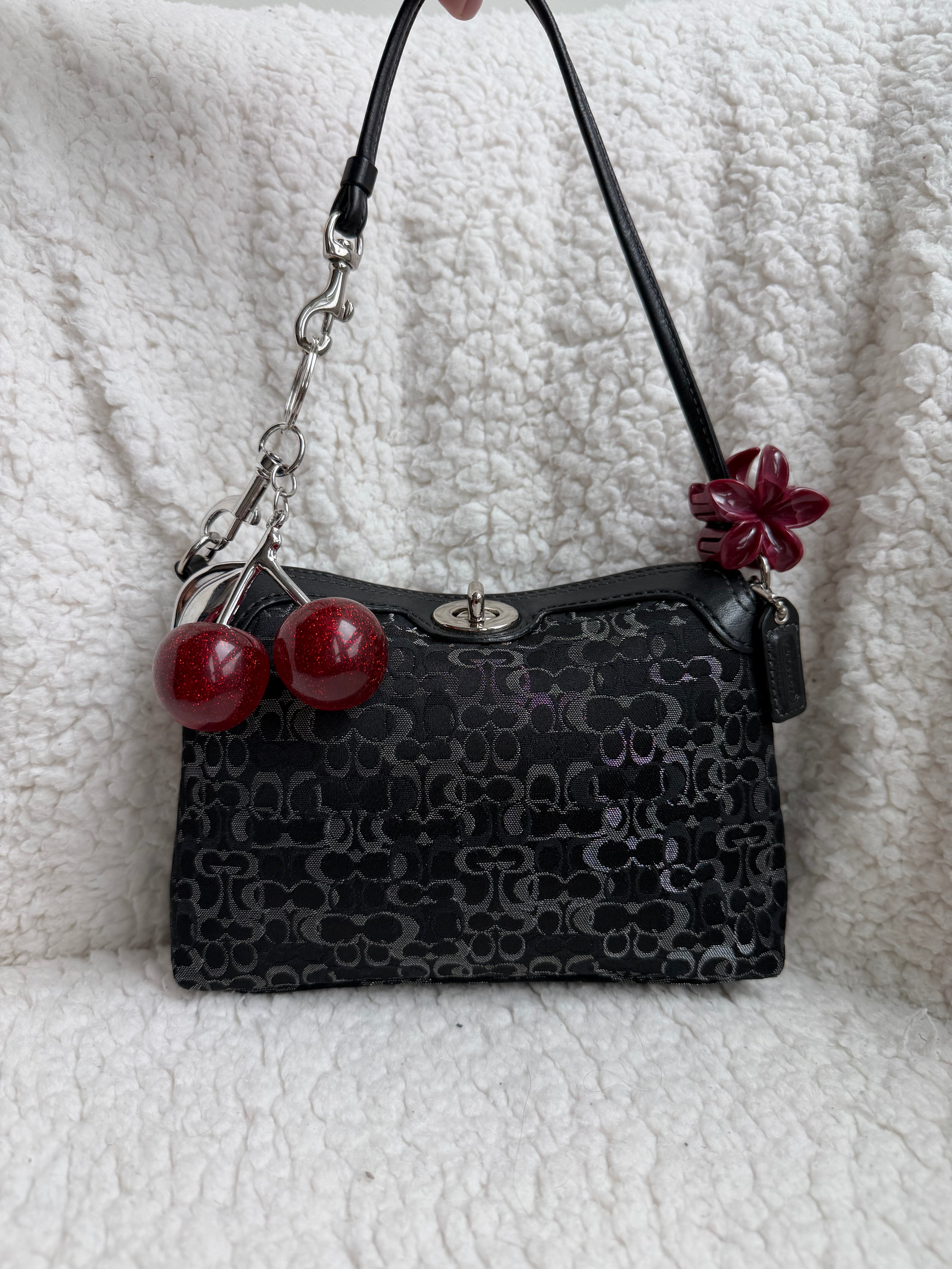 Coach Black Turnlock Mini Bag