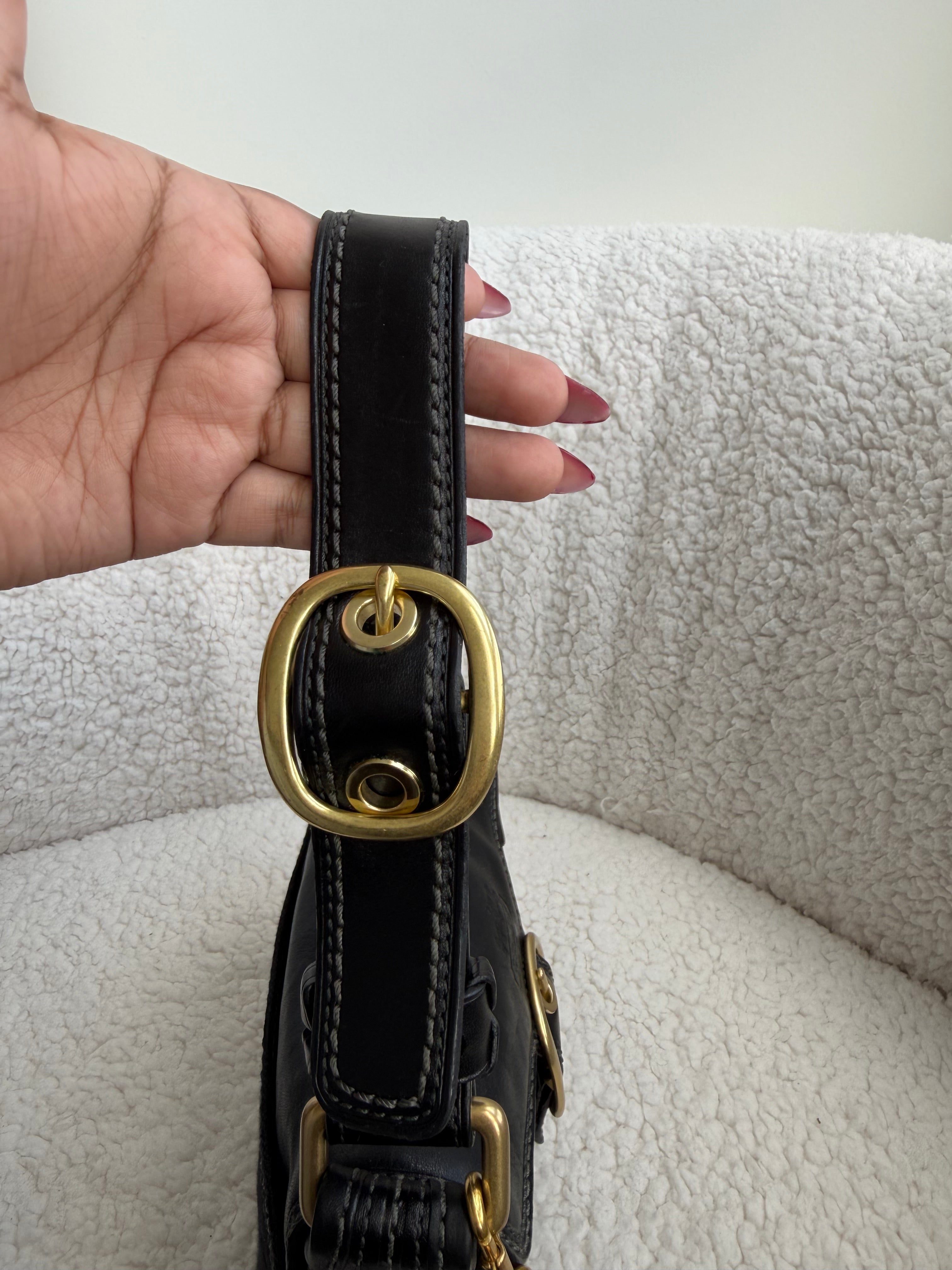 Coach Black Small Bleeker Shoulder Bag