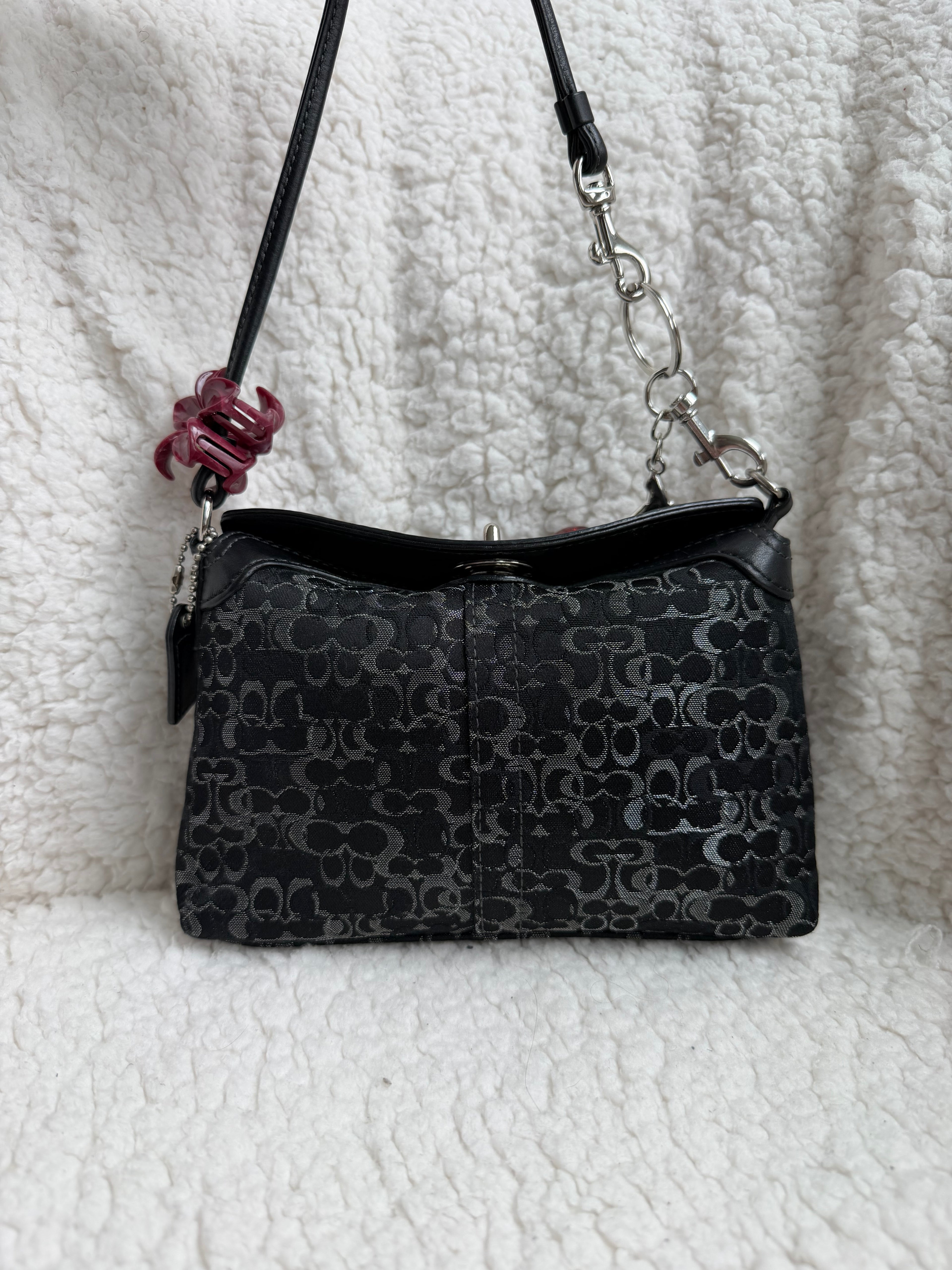 Coach Black Turnlock Mini Bag