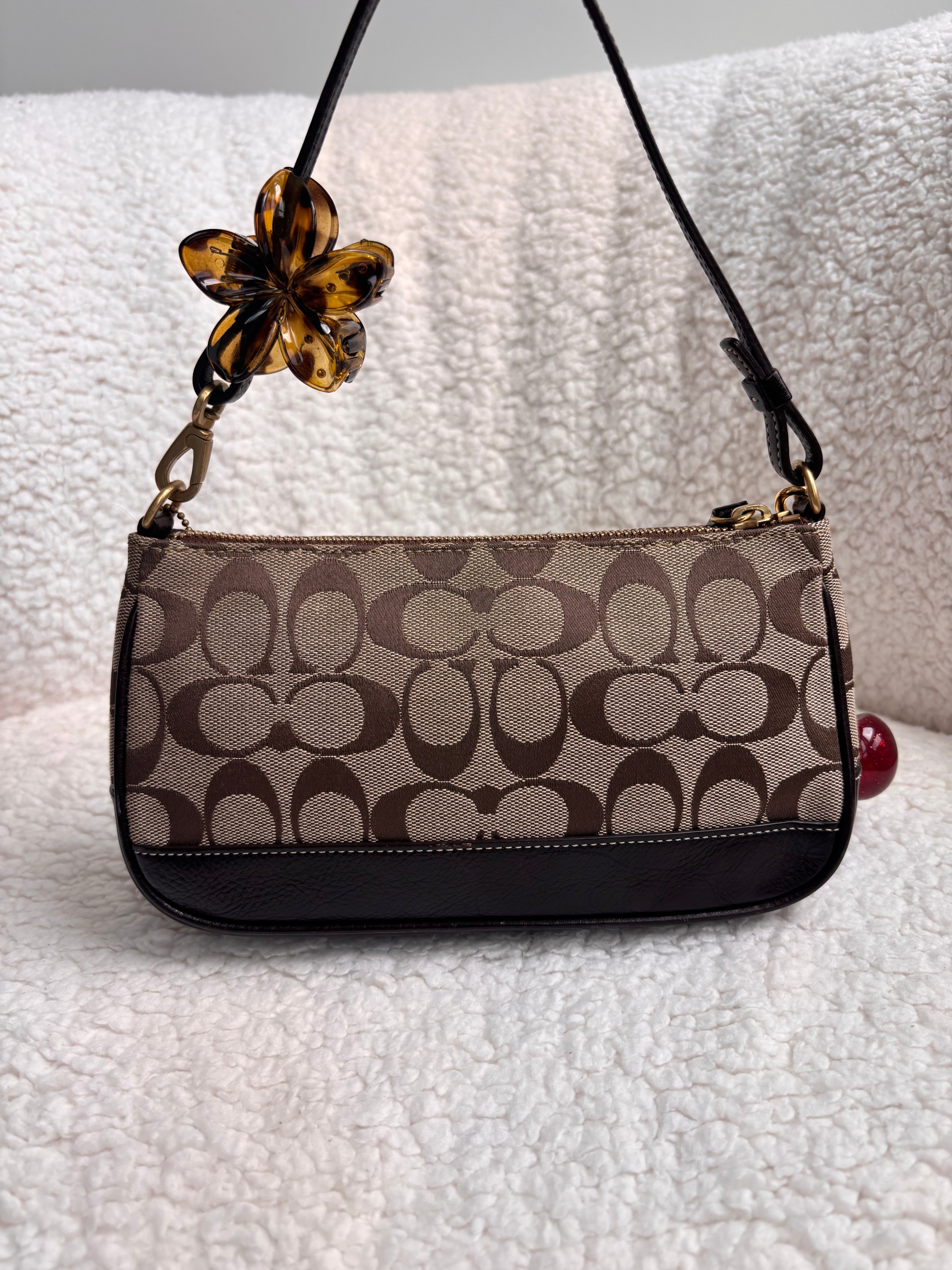 Coach Demi Bag Brown Signature