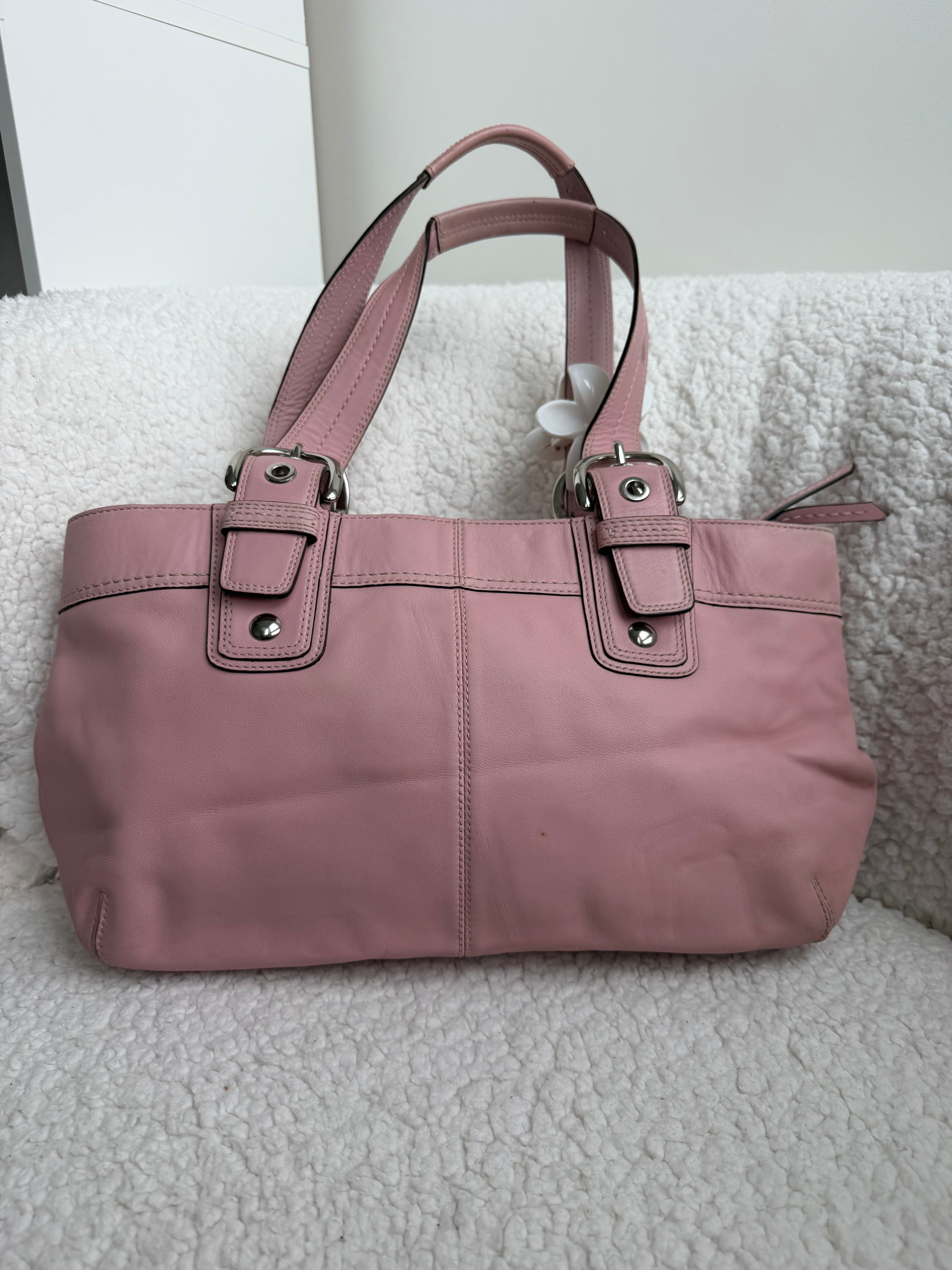 Coach Hampton Pink Shoulder Bag