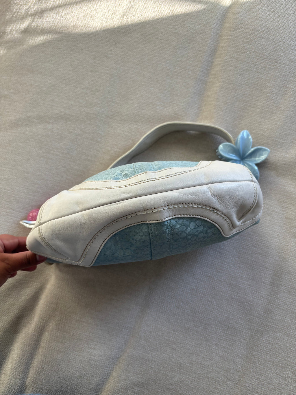 Coach Blue Signature Hobo