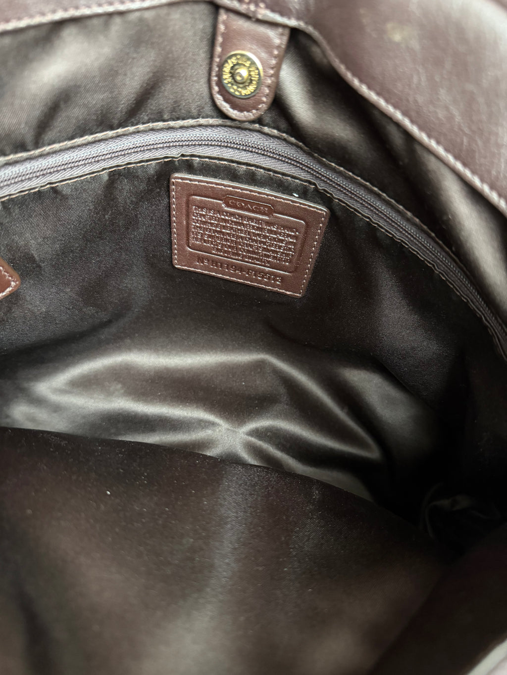 Coach Brown Leather Tote