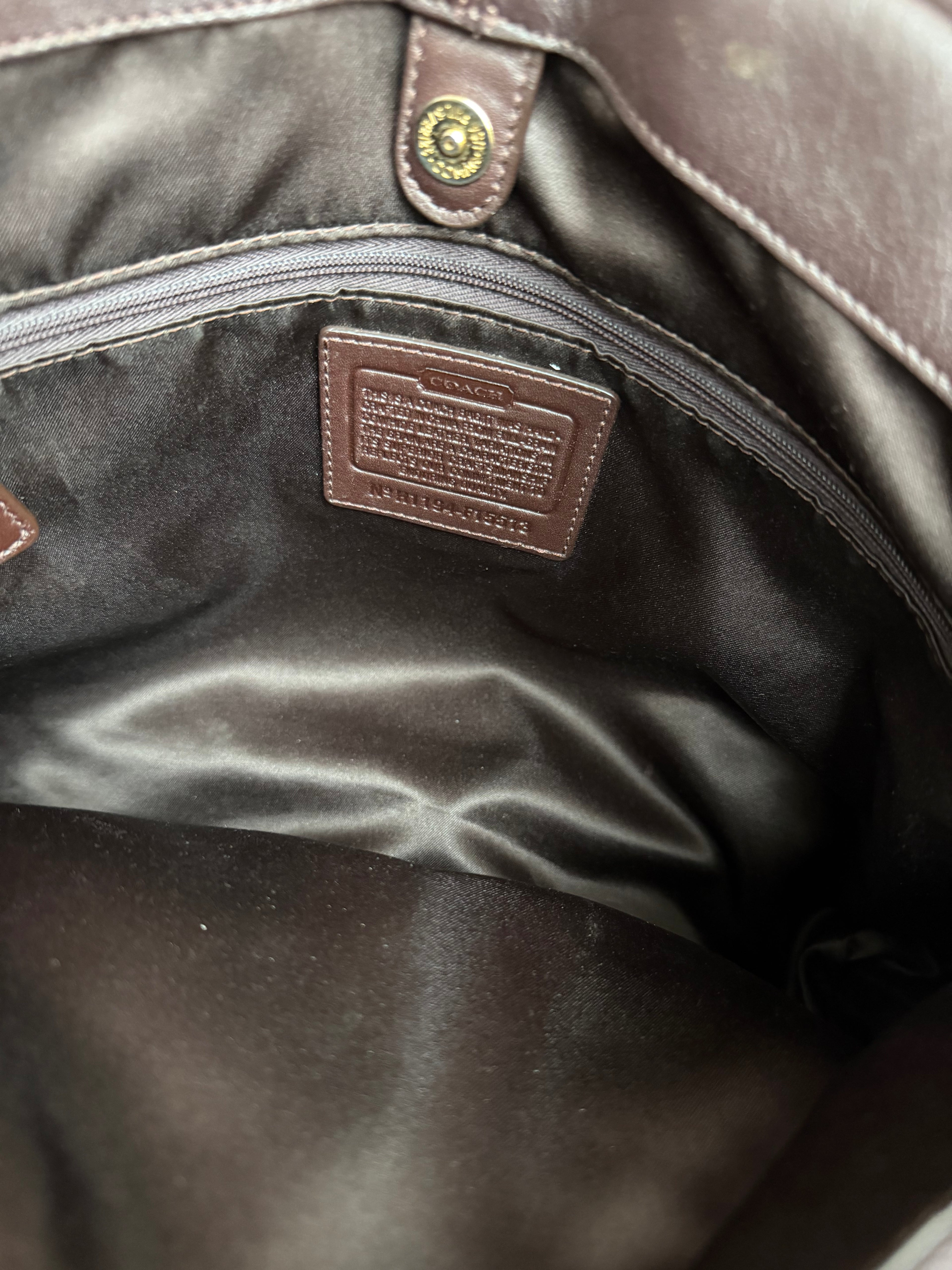 Coach Brown Leather Tote
