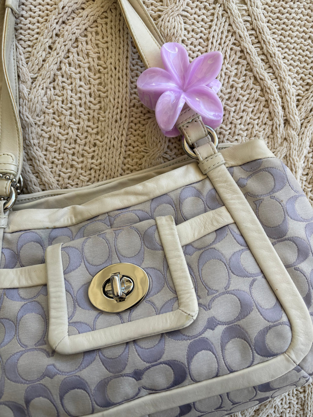 Y2K Coach Cricket Lavender Shoulder Bag