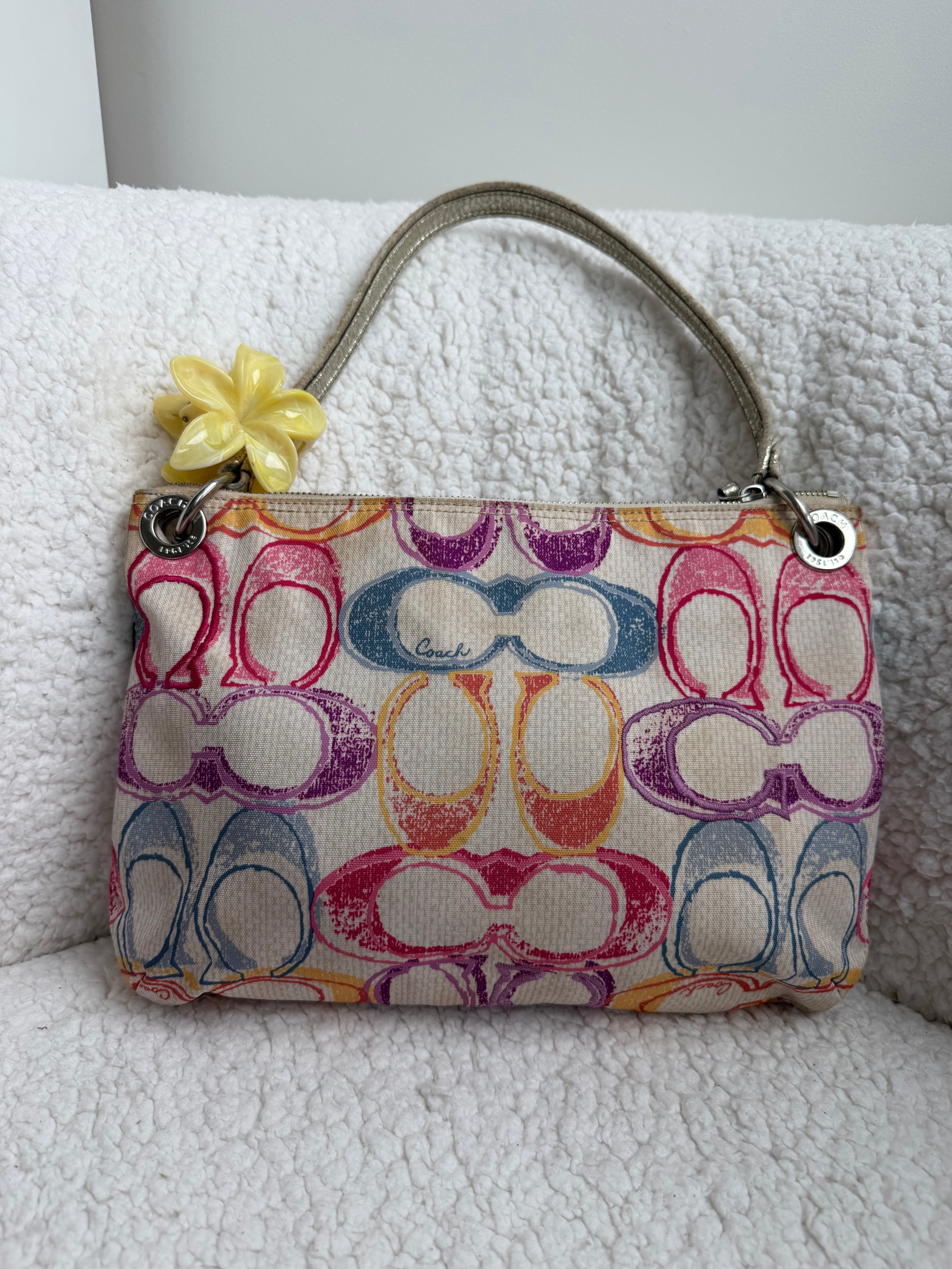 Coach Two Pocket Multicolor Bag