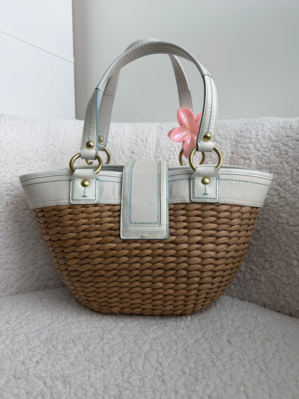 Coach Tote Woven Bag