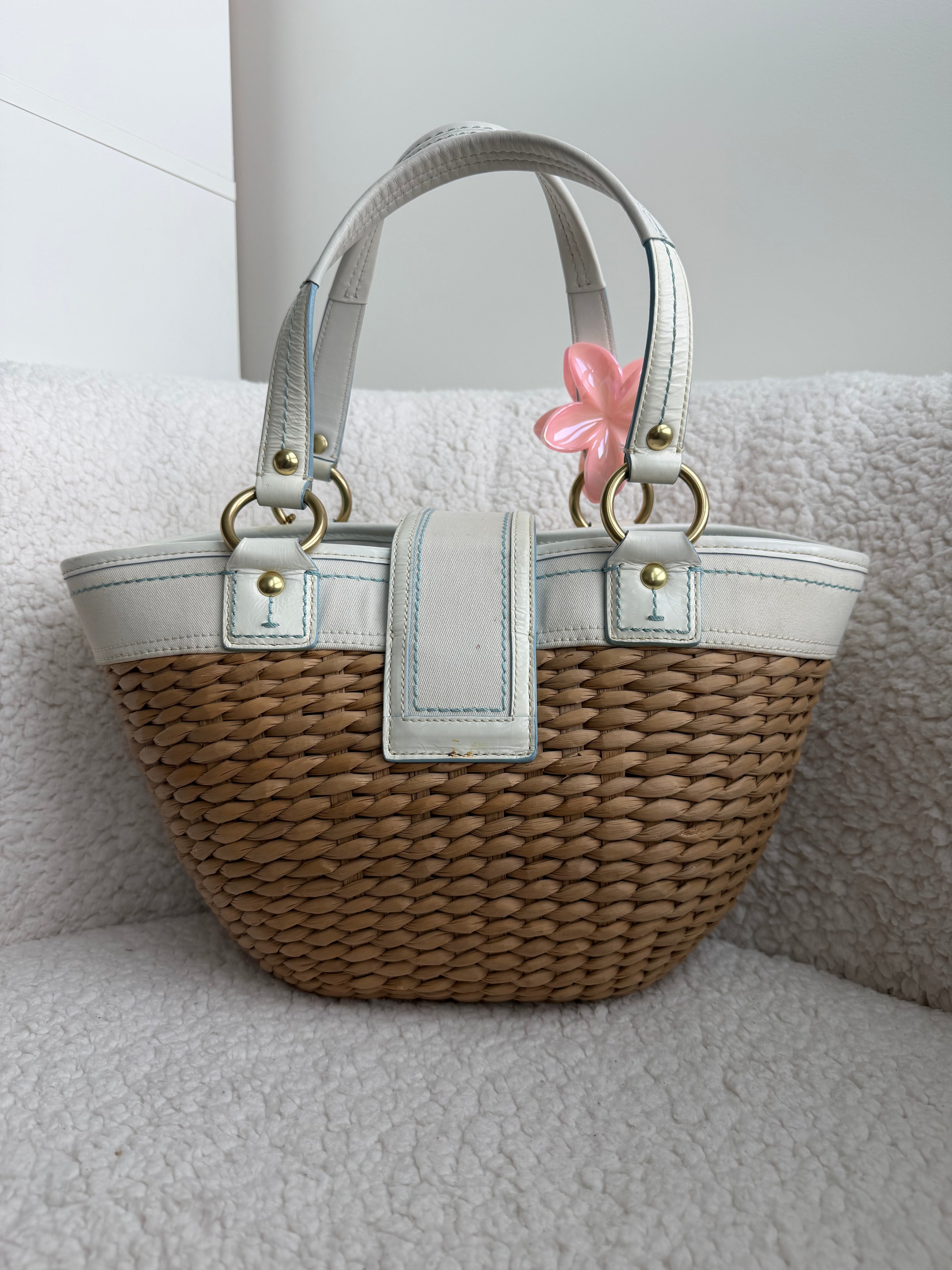 Coach Tote Woven Bag