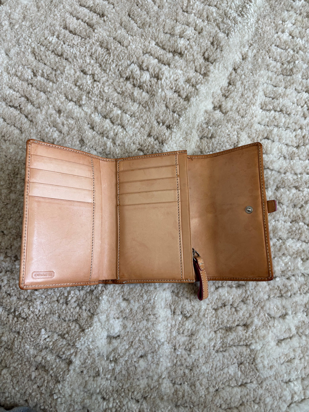 Coach Signature Baby Pink Wallet