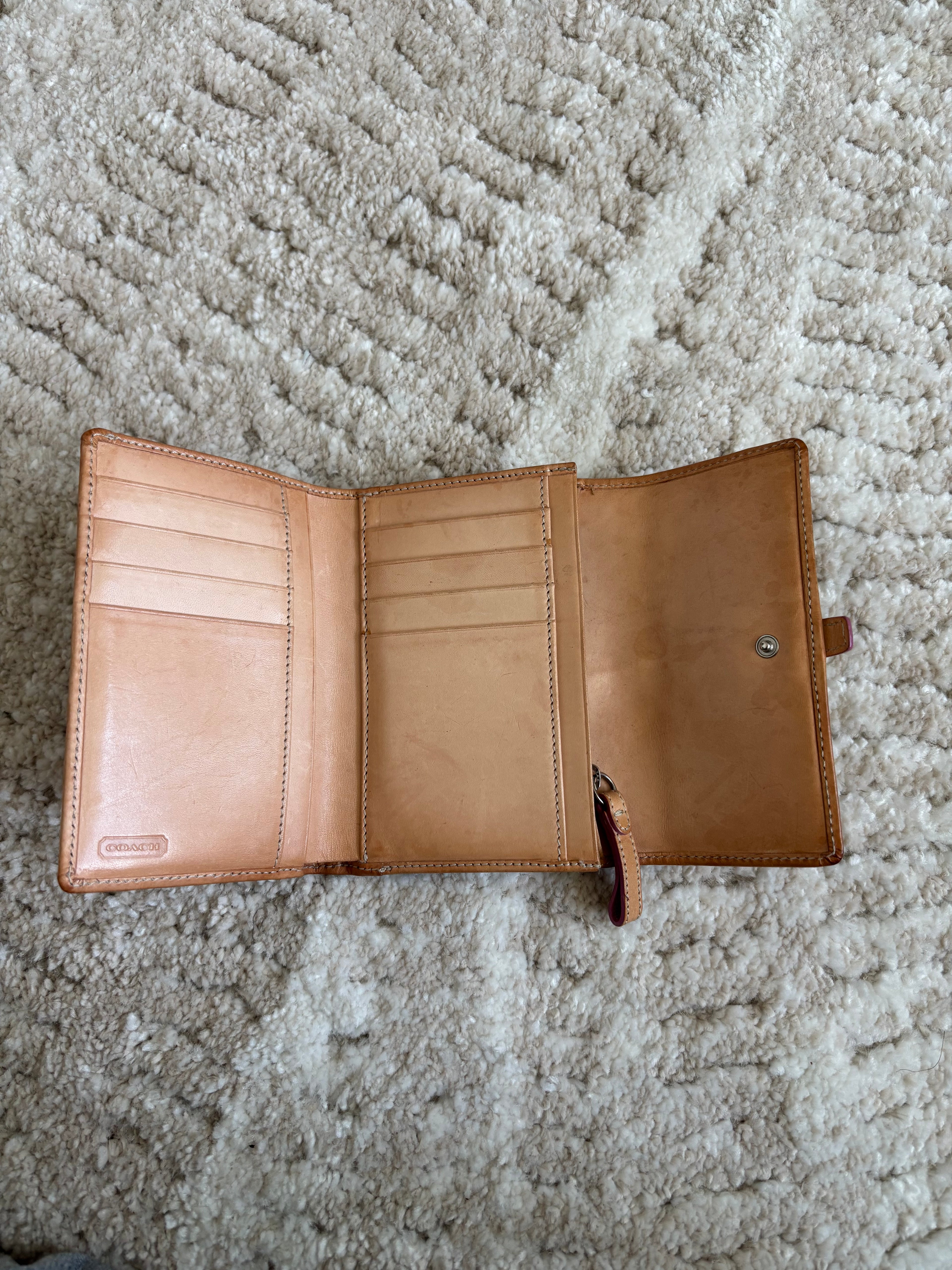 Coach Signature Baby Pink Wallet