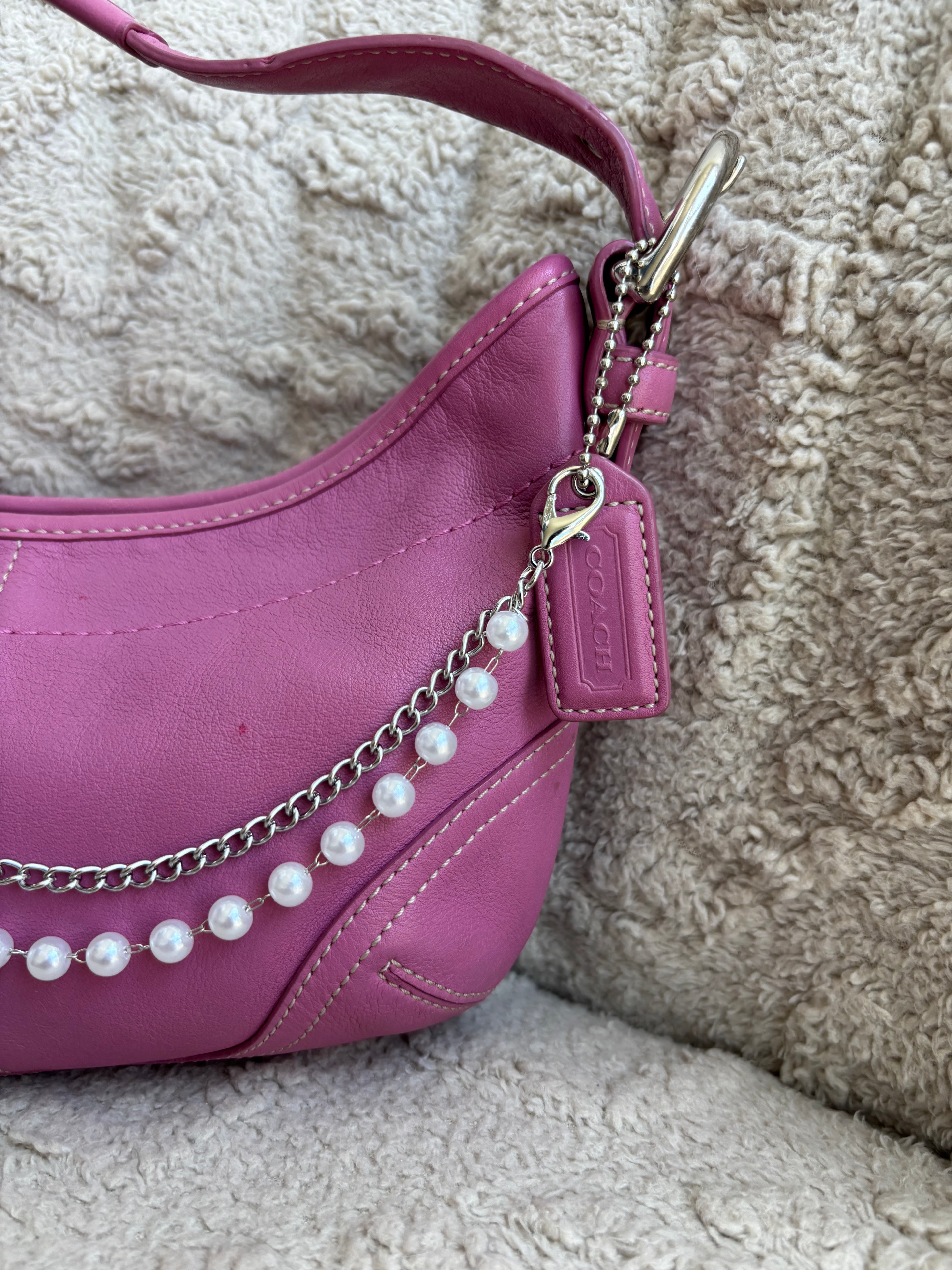 Y2K Coach Pink Mini Hobo