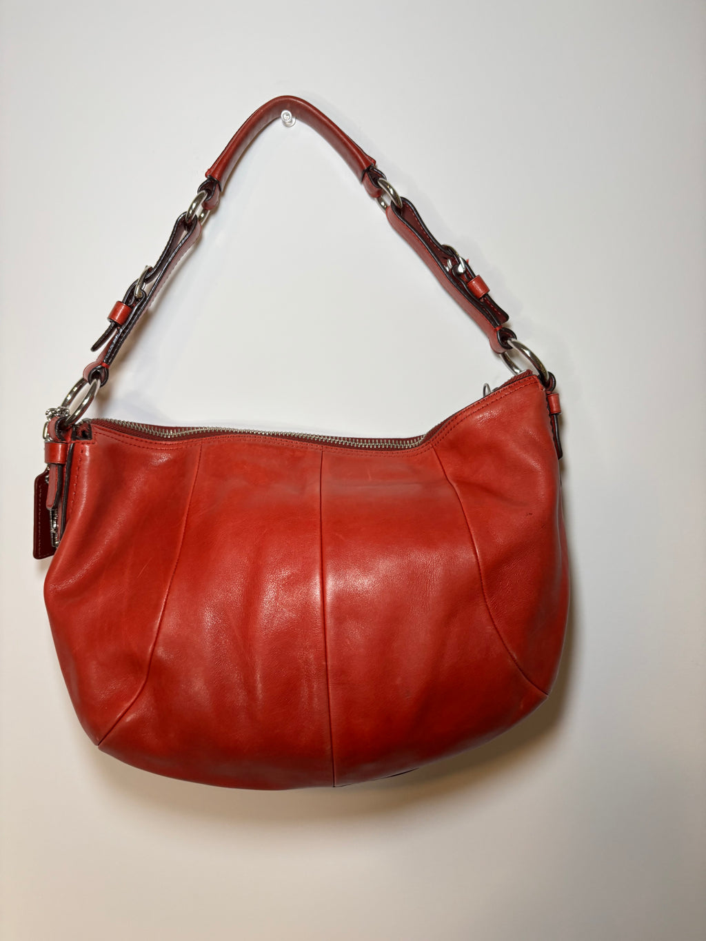 Coach Red Leather Hobo