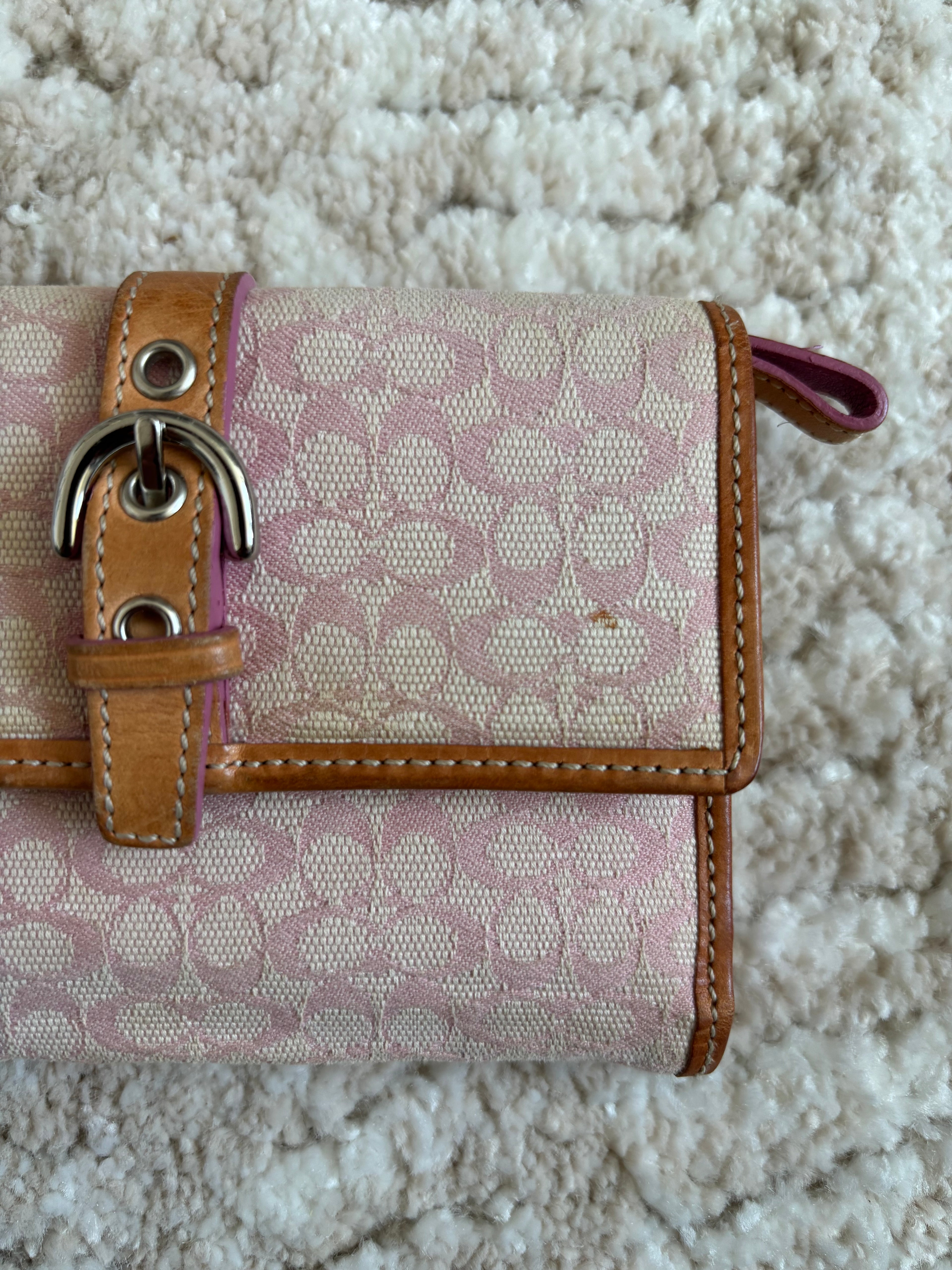 Coach Signature Baby Pink Wallet