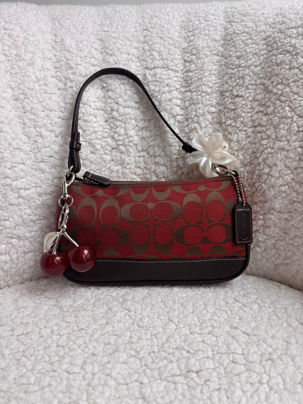Coach Demi Bag Red Signature