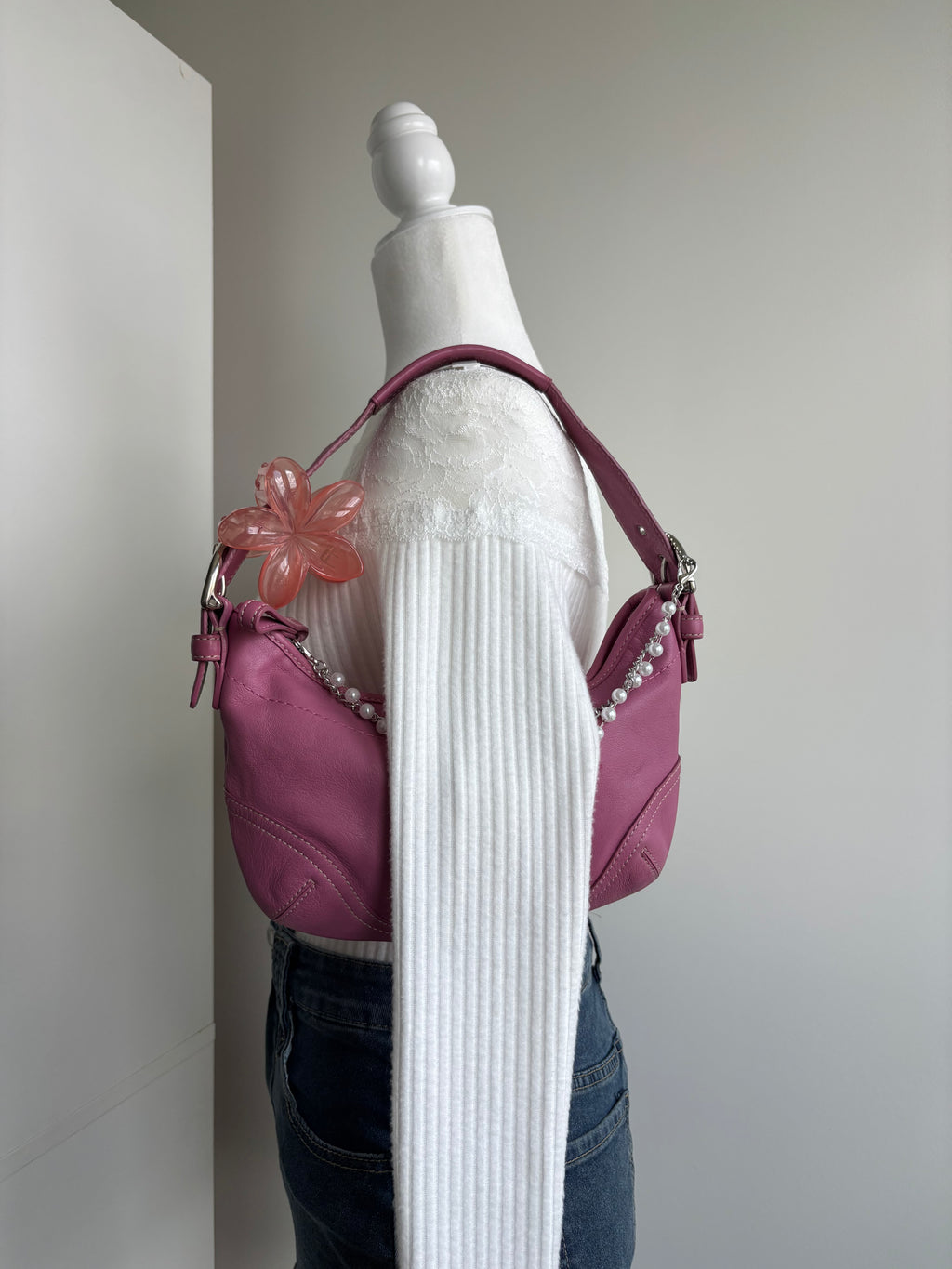 Y2K Coach Pink Mini Hobo