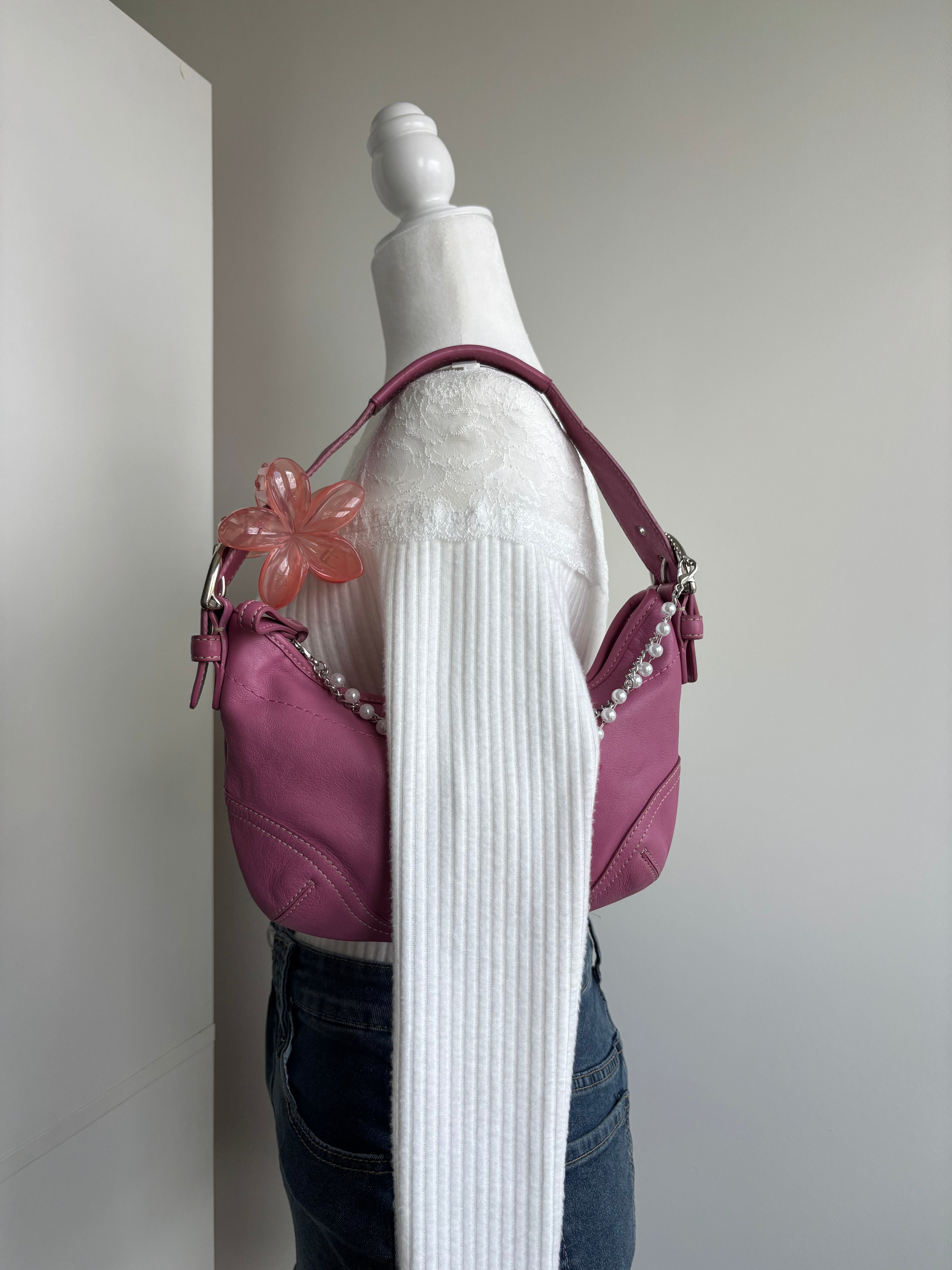 Y2K Coach Pink Mini Hobo