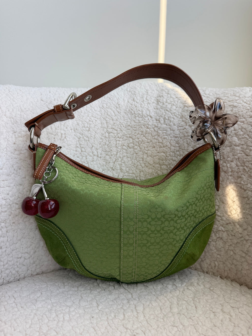 Coach Green Hobo Shoulder Bag