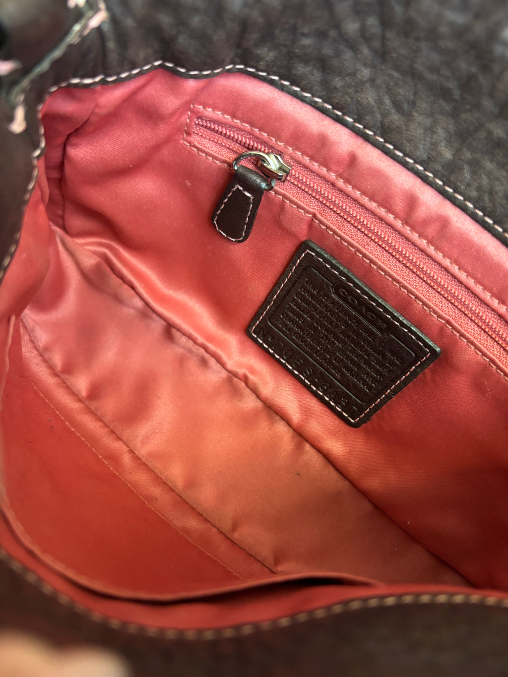 Coach Brown Mini Turnlock Bag