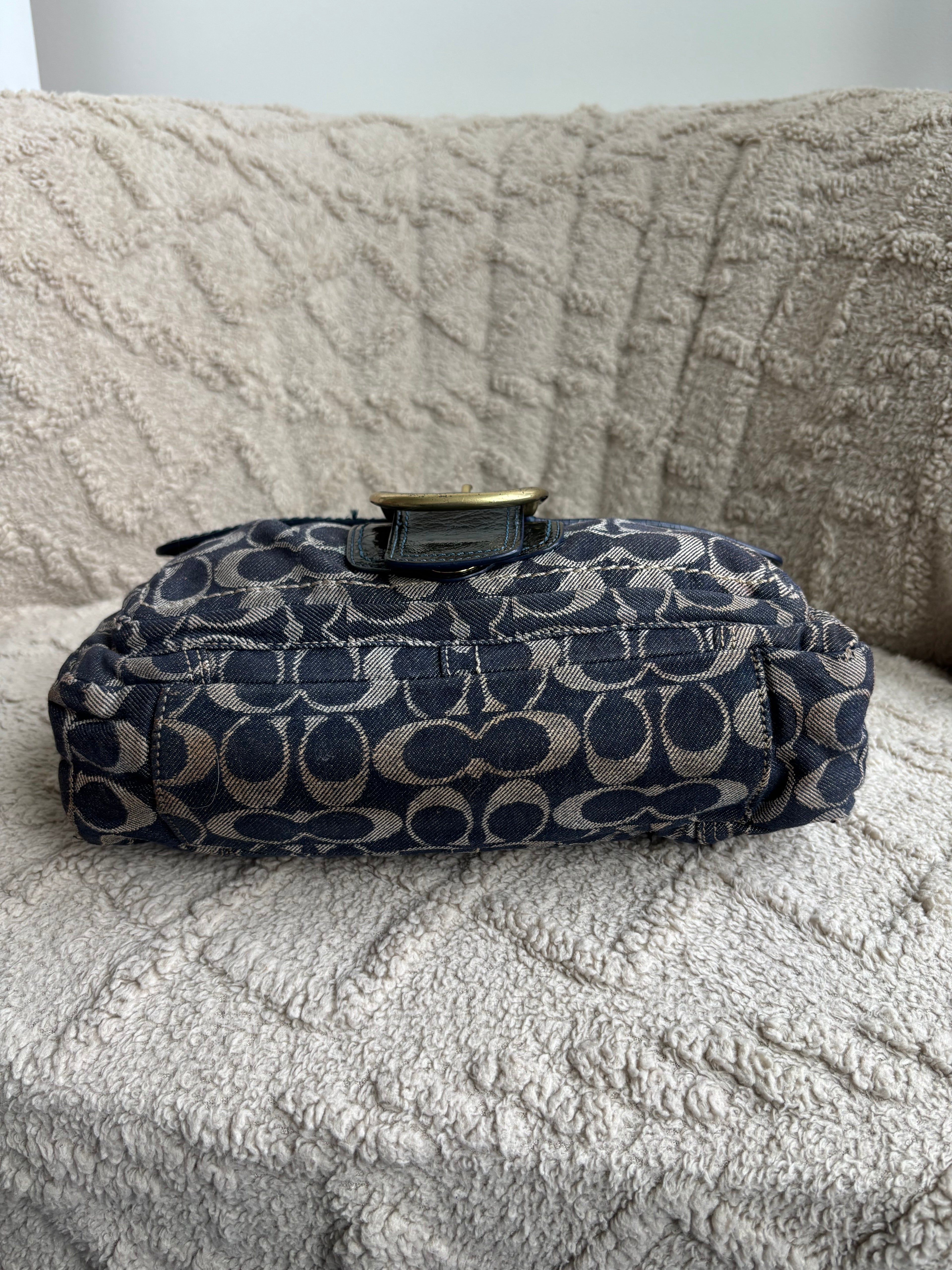 Y2K Coach Denim Soho Shoulder Bag