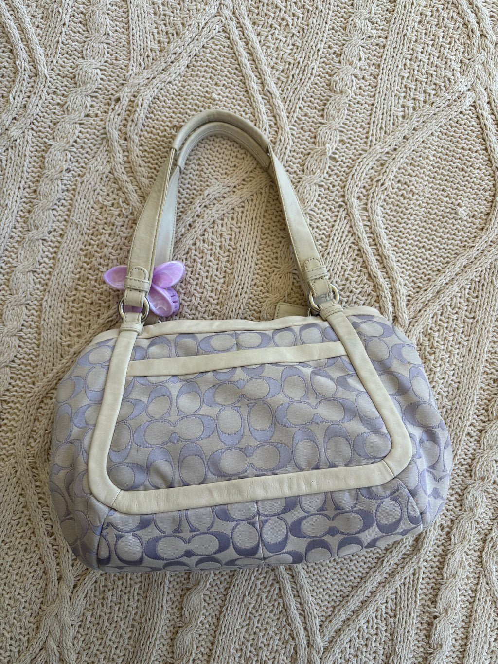 Y2K Coach Cricket Lavender Shoulder Bag