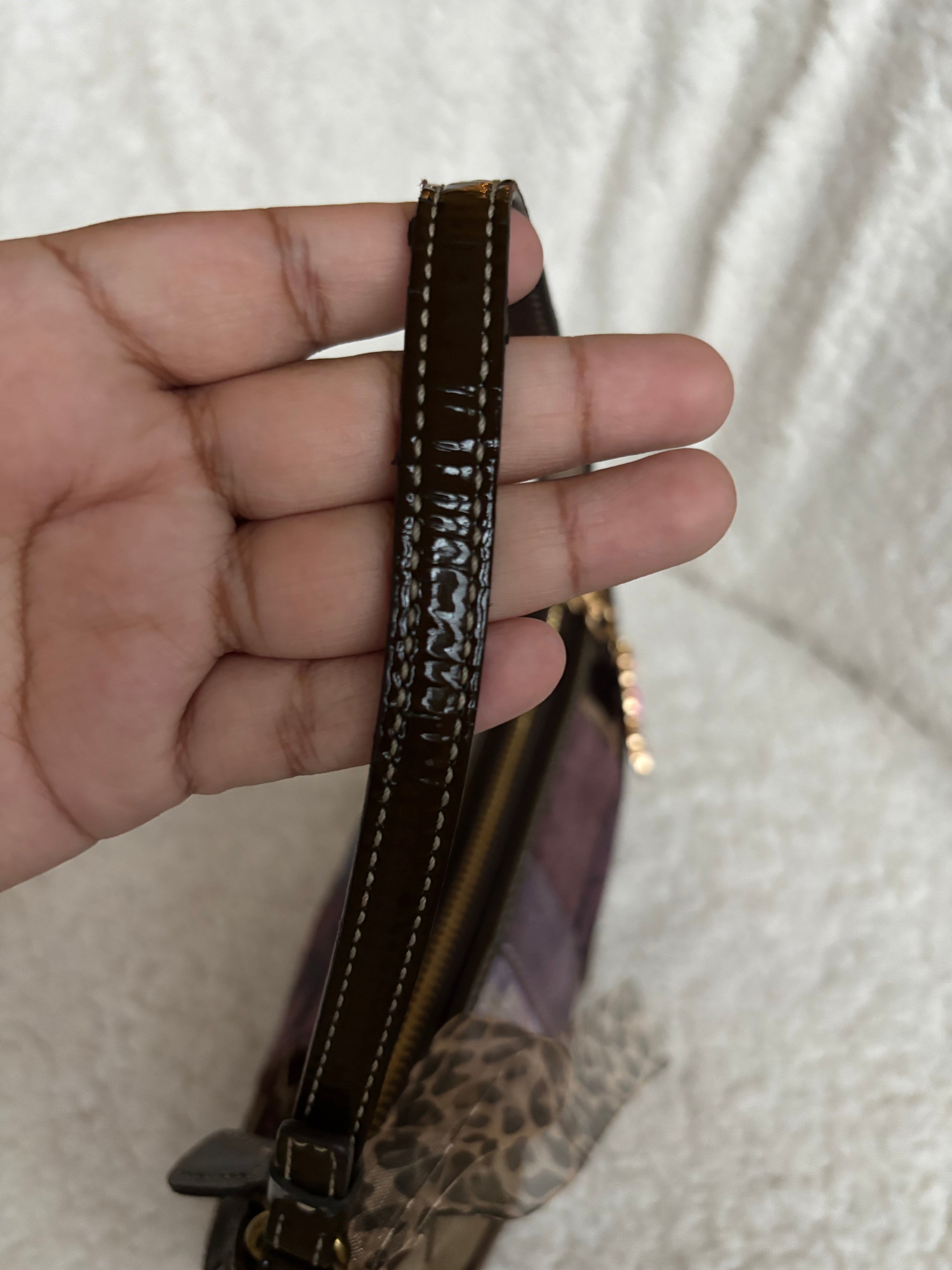 Coach Demi Bag Leopard Patchwork