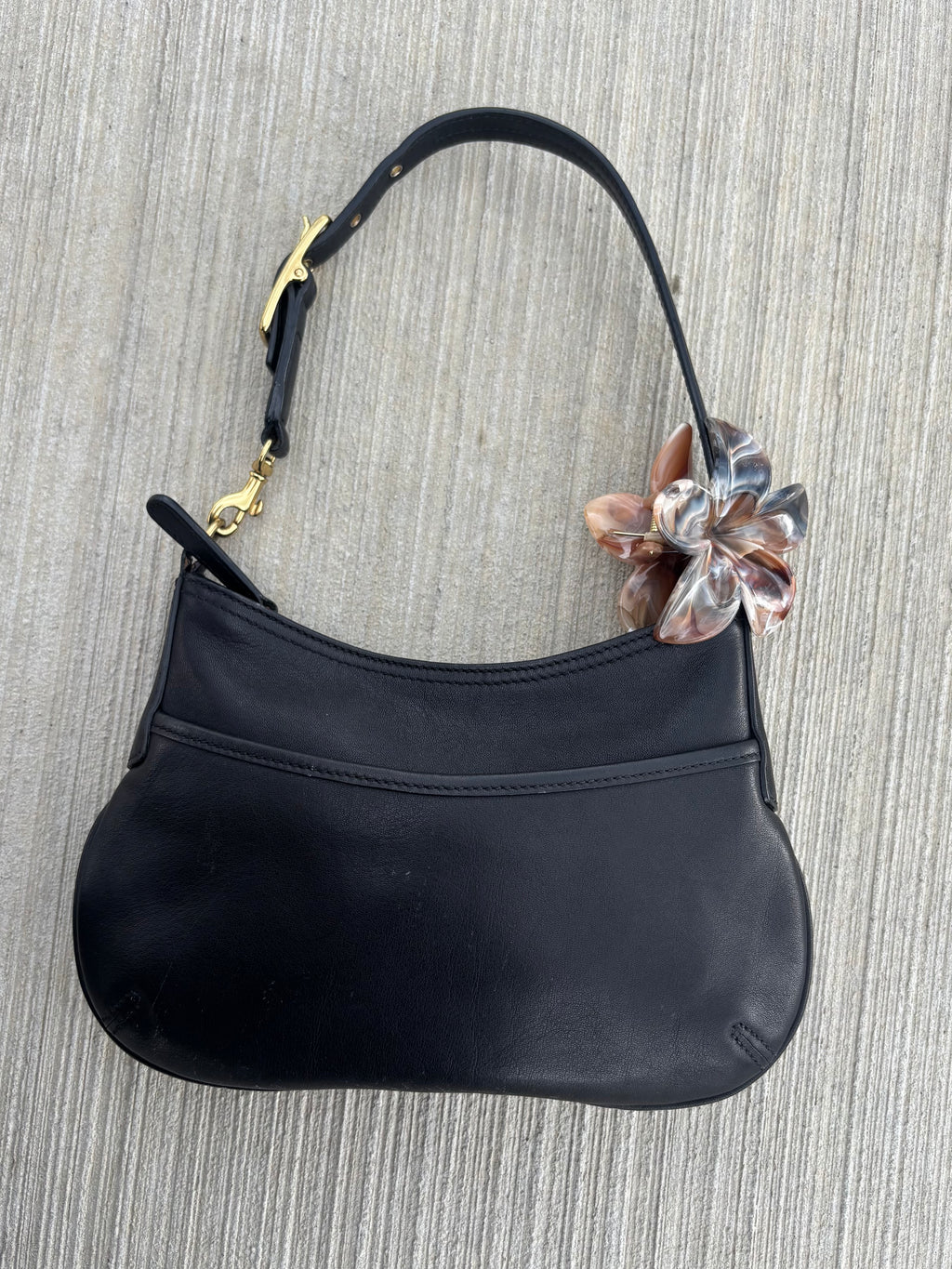 Y2K Coach Mini Black Leather Bag