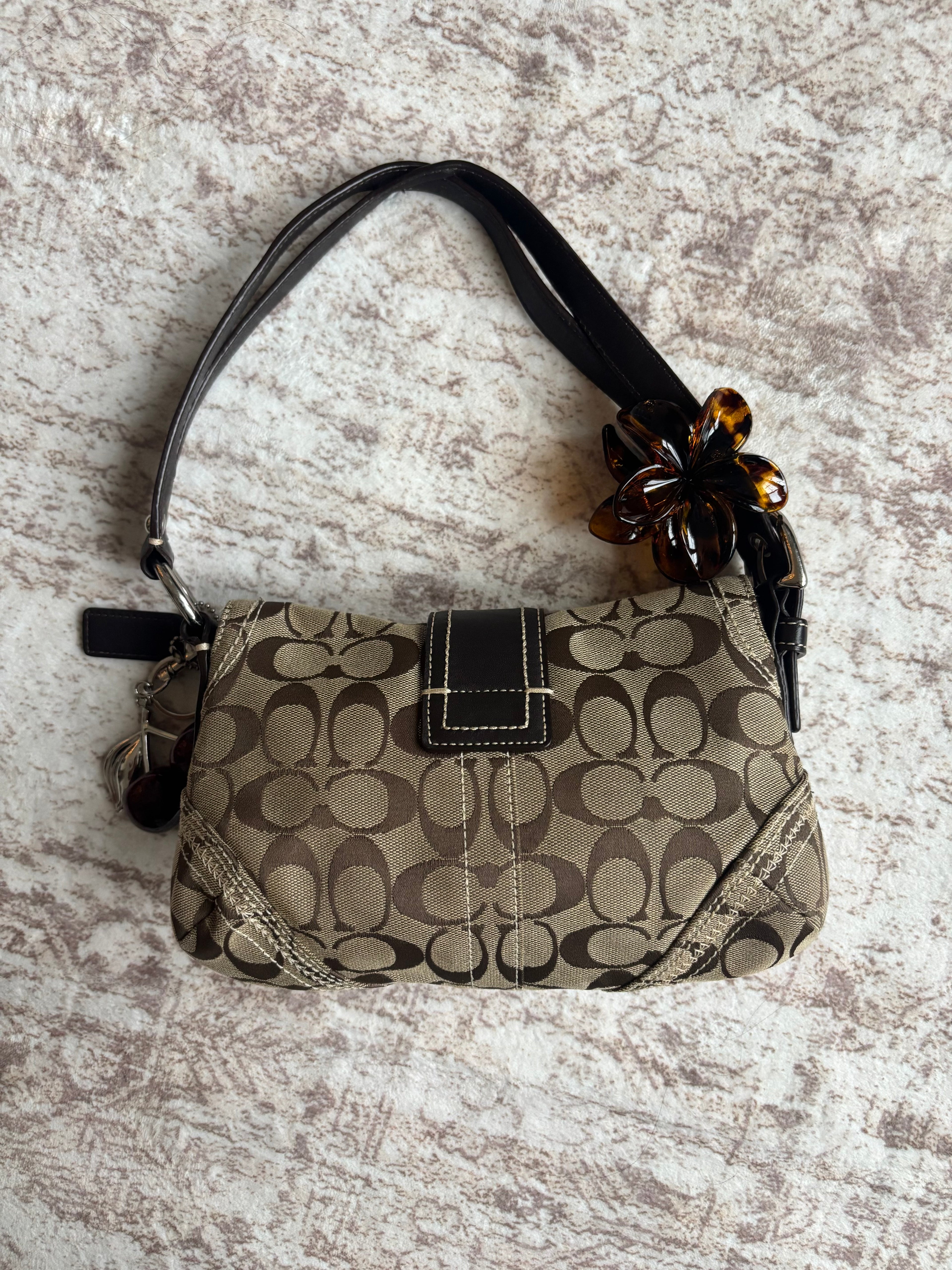 Y2K Coach Mini Soho Brown Signature