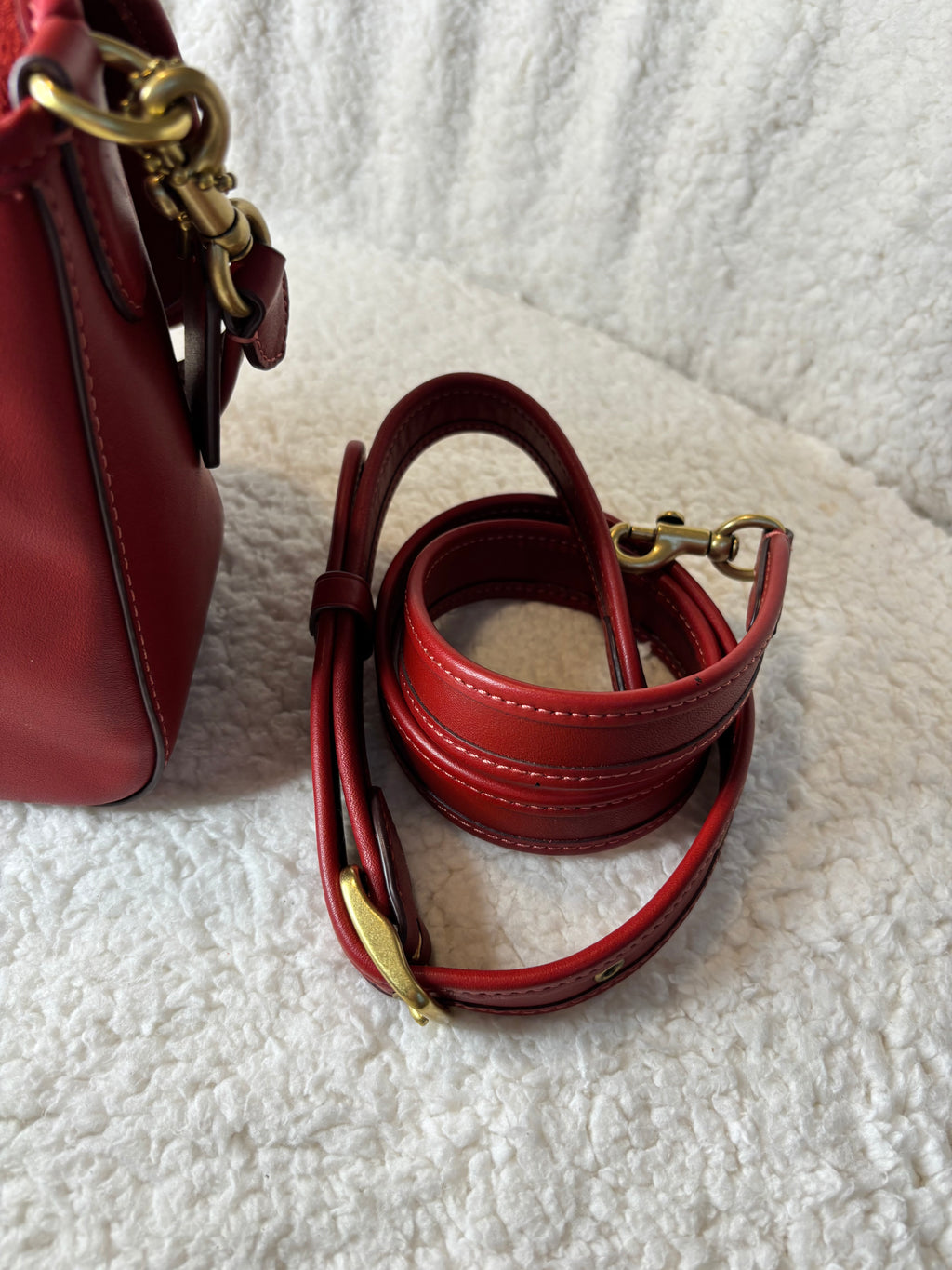 Y2K Coach Soft Tabby Red