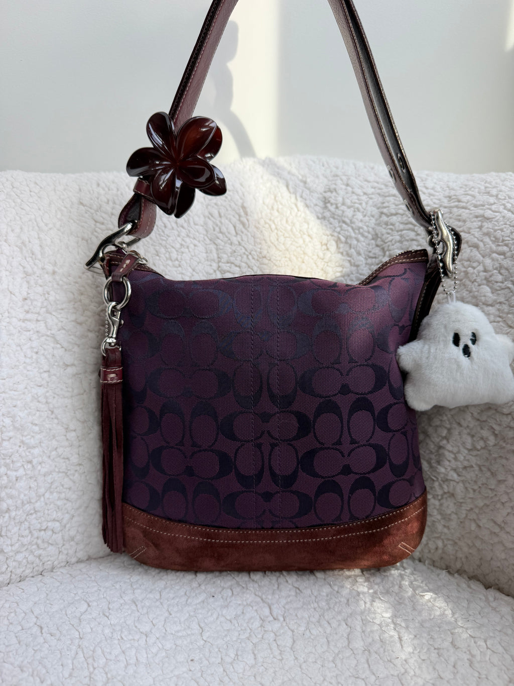Coach Shoulder Bag Purple
