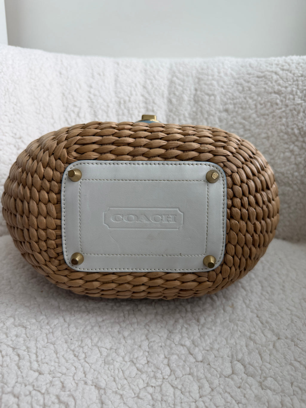 Coach Tote Woven Bag