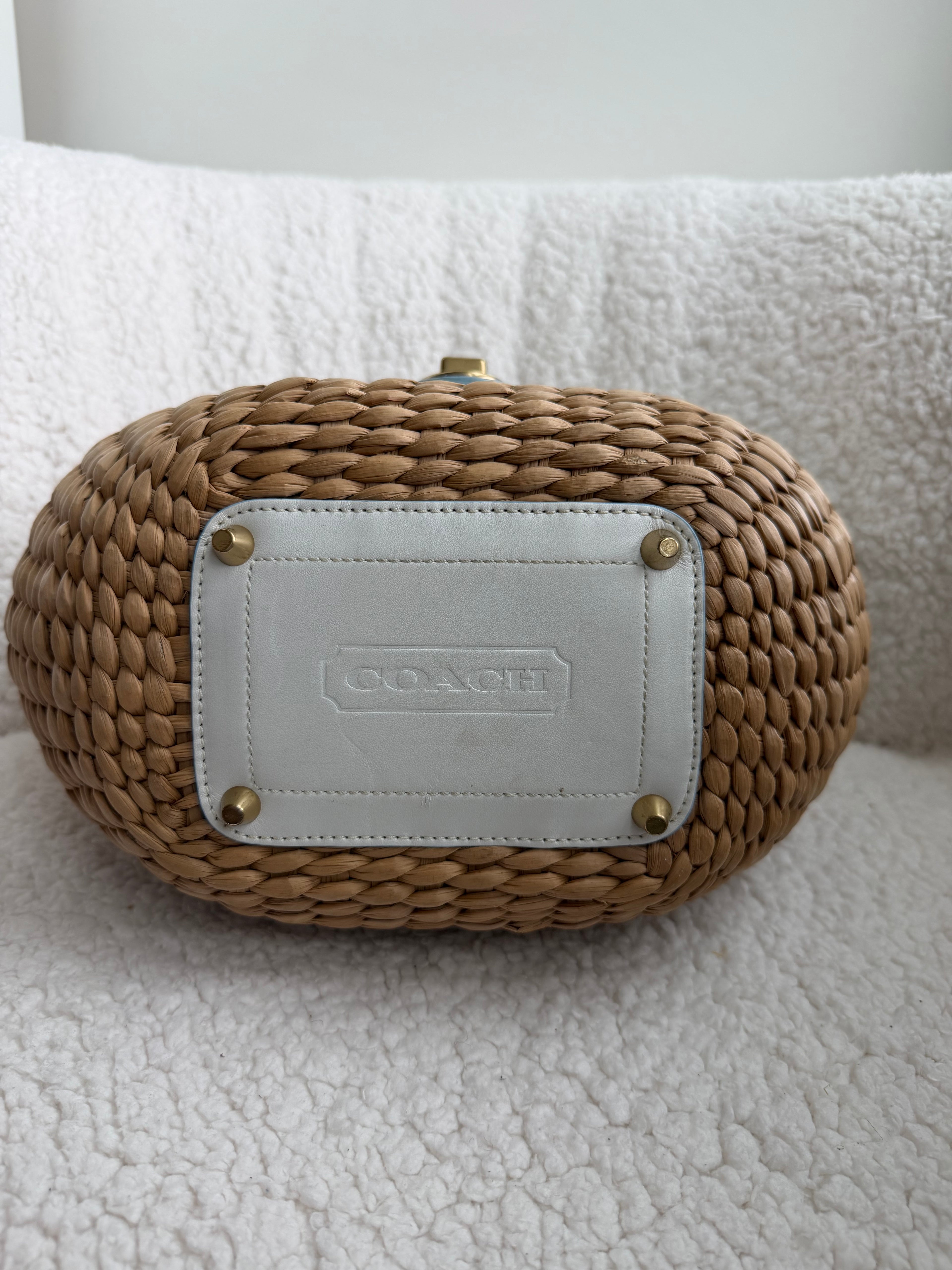 Coach Tote Woven Bag