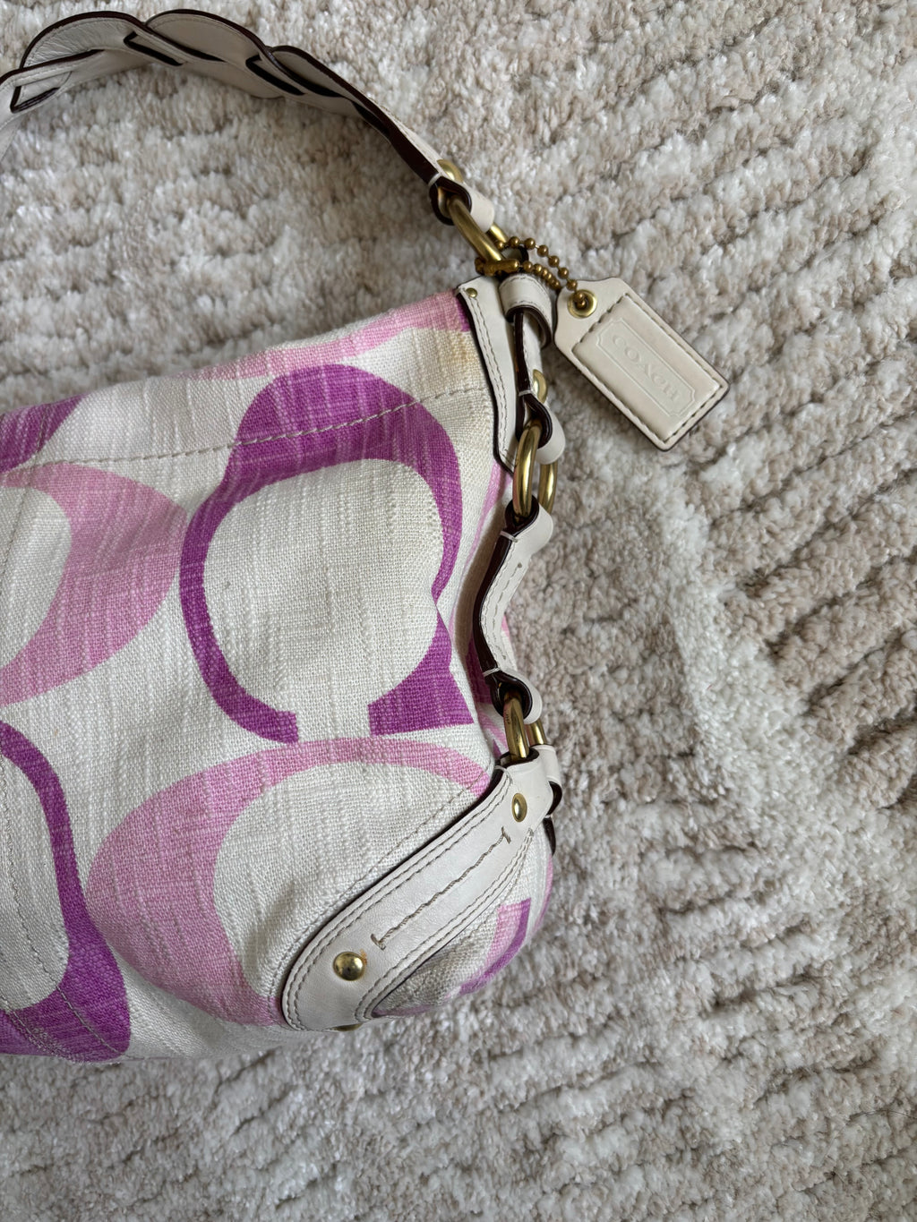 Coach Carly Pink Shoulder Bag