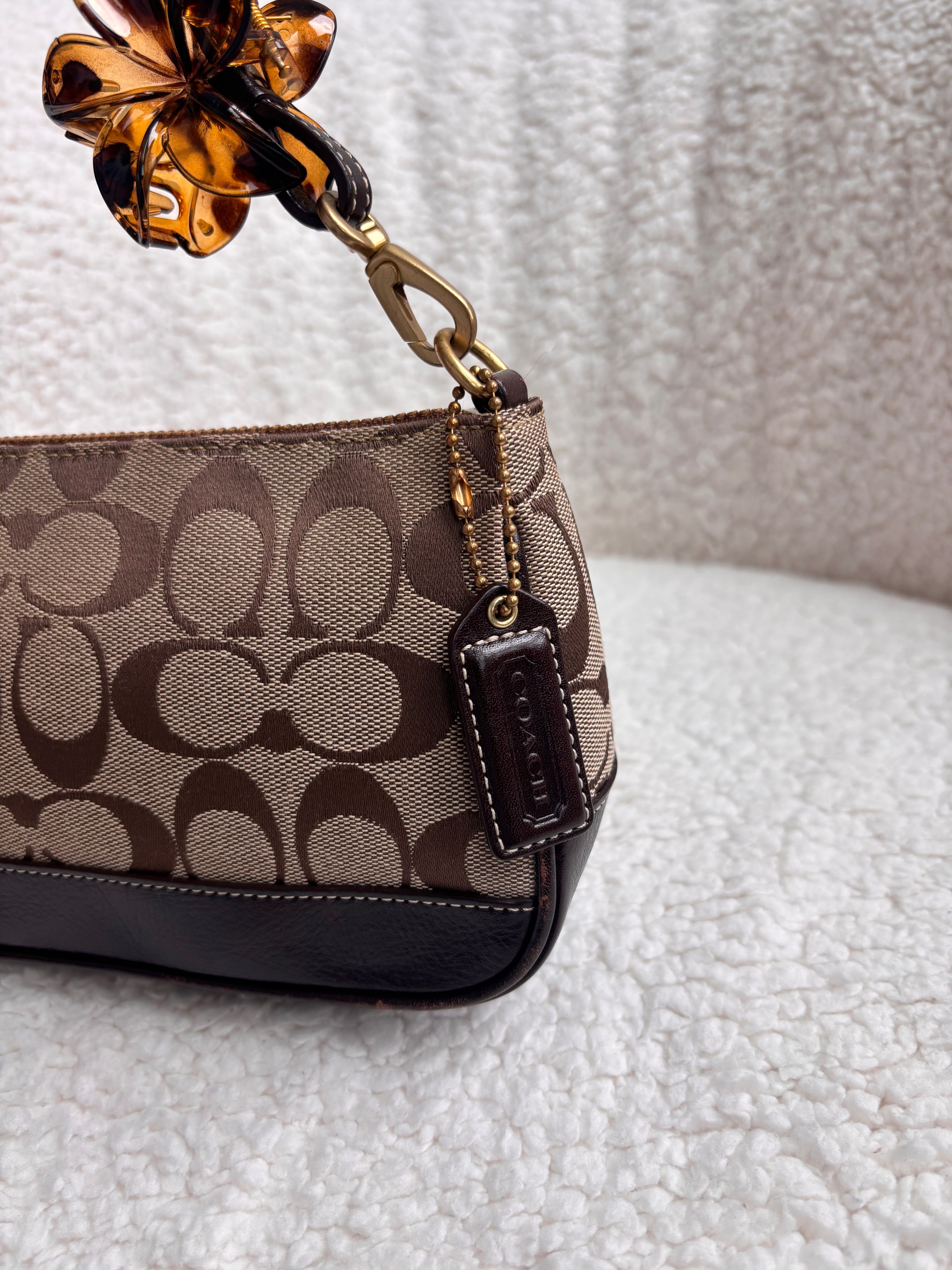 Coach Demi Bag Brown Signature