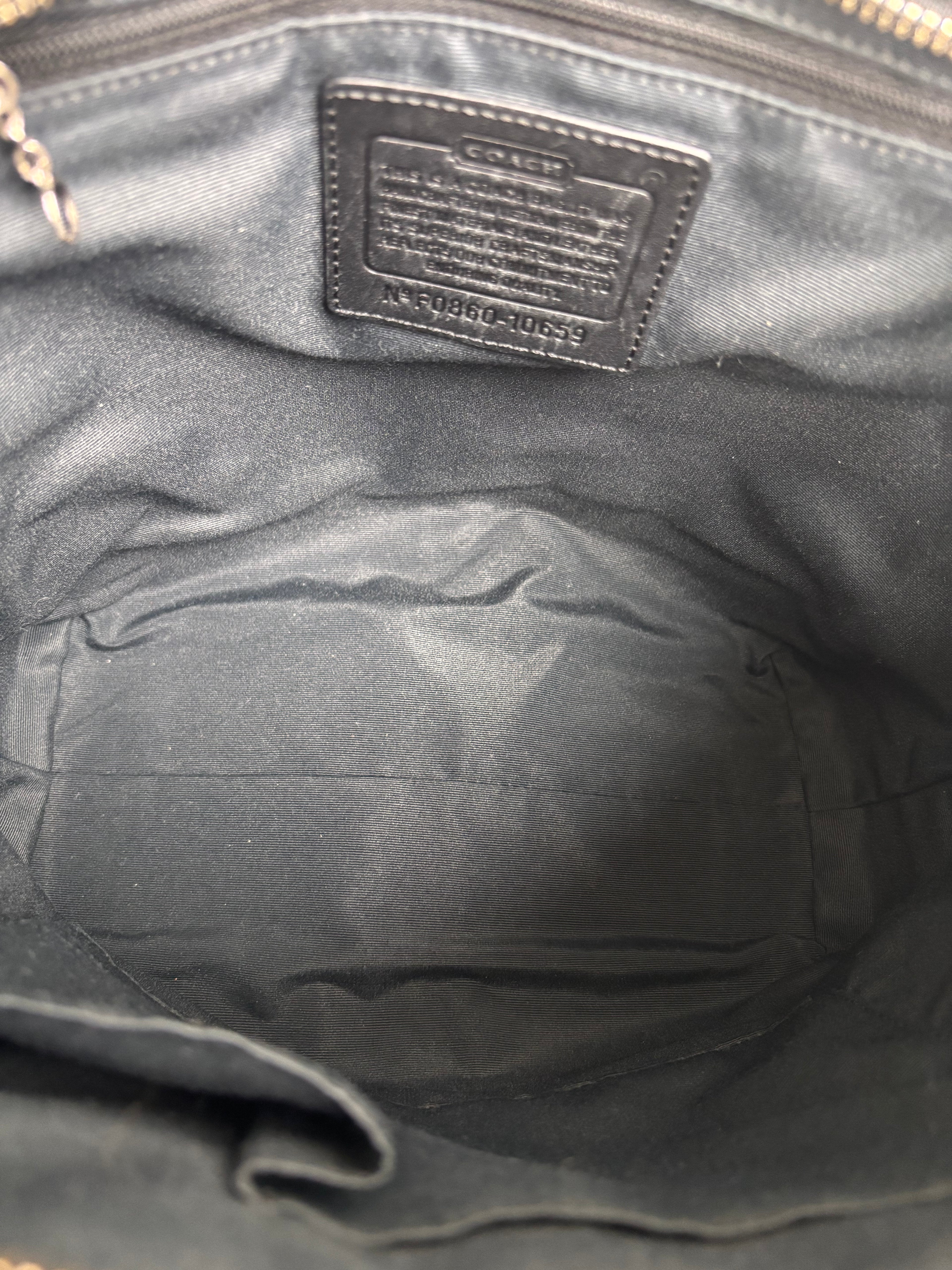 Coach Signature Black Tote Bag