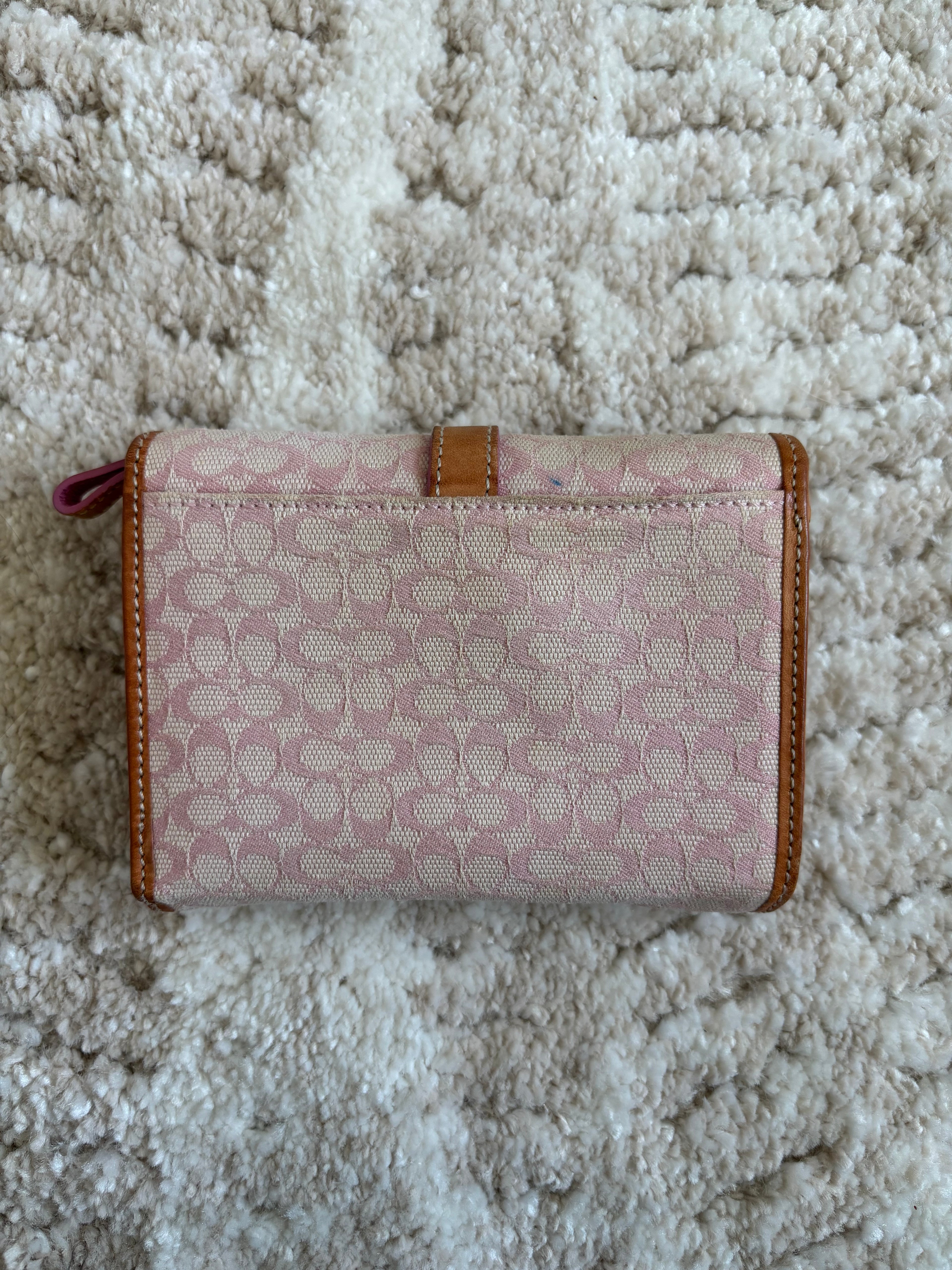 Coach Signature Baby Pink Wallet