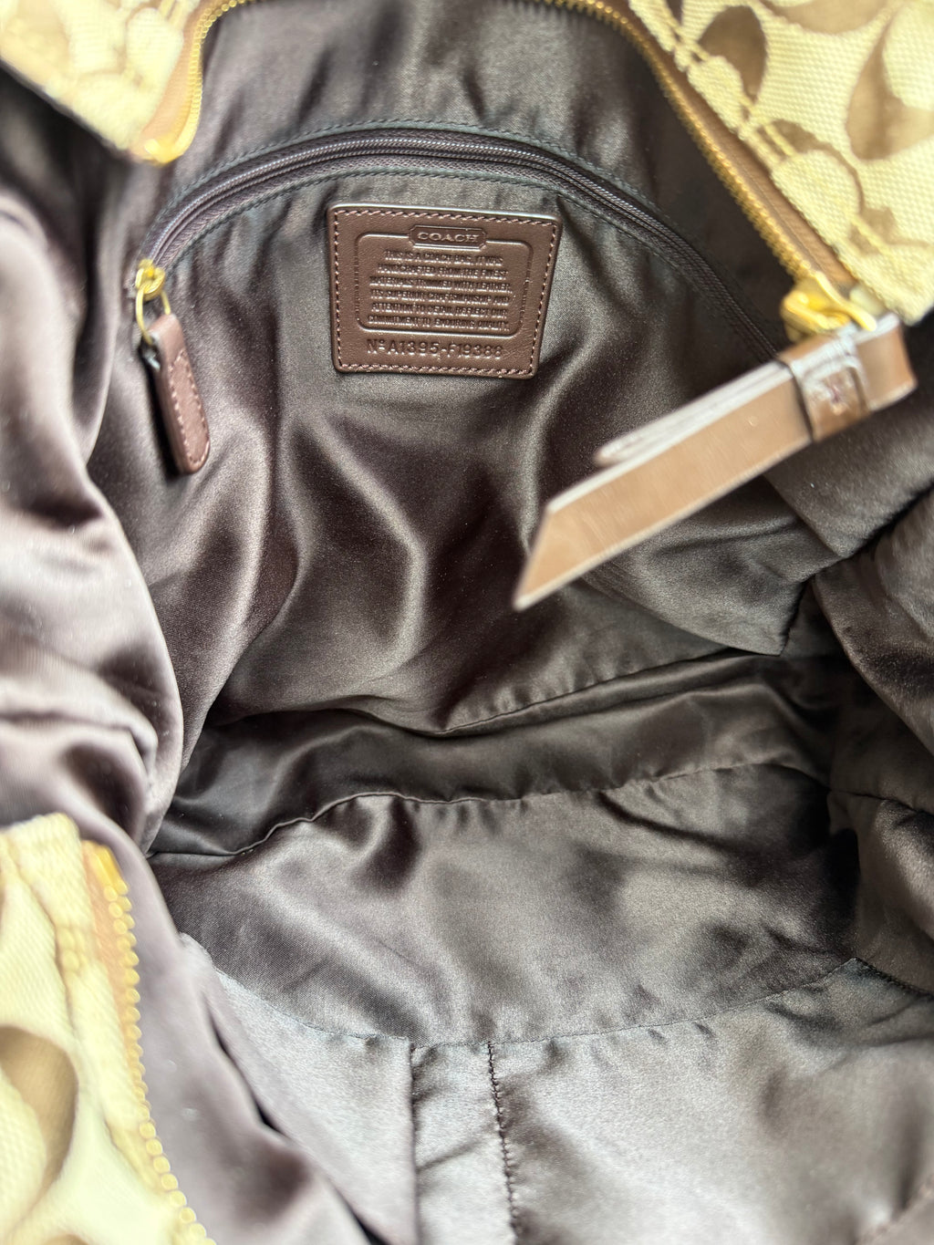 Coach Brown Signature Tote Bag