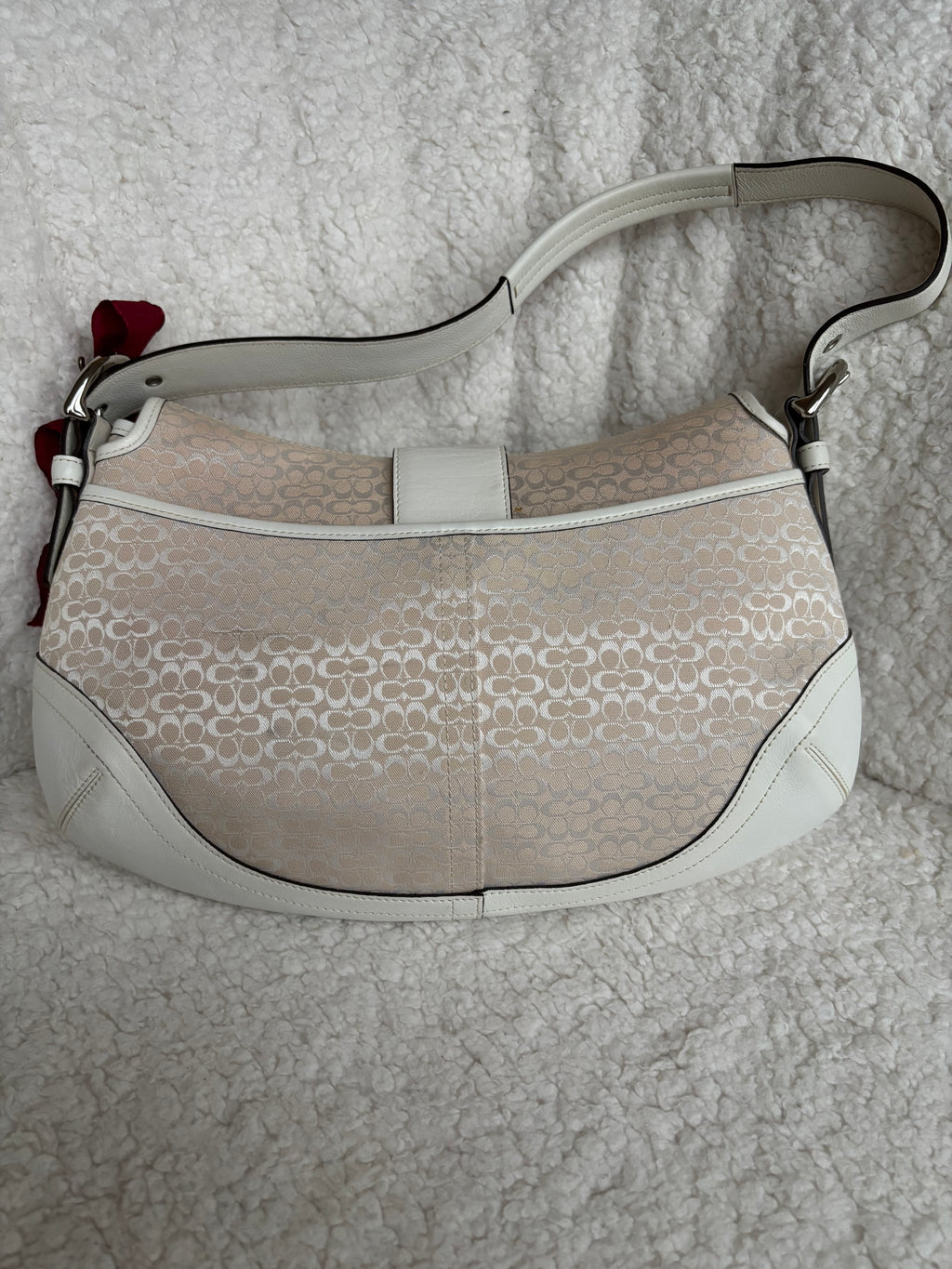 Y2K Coach Large Soho White Signature