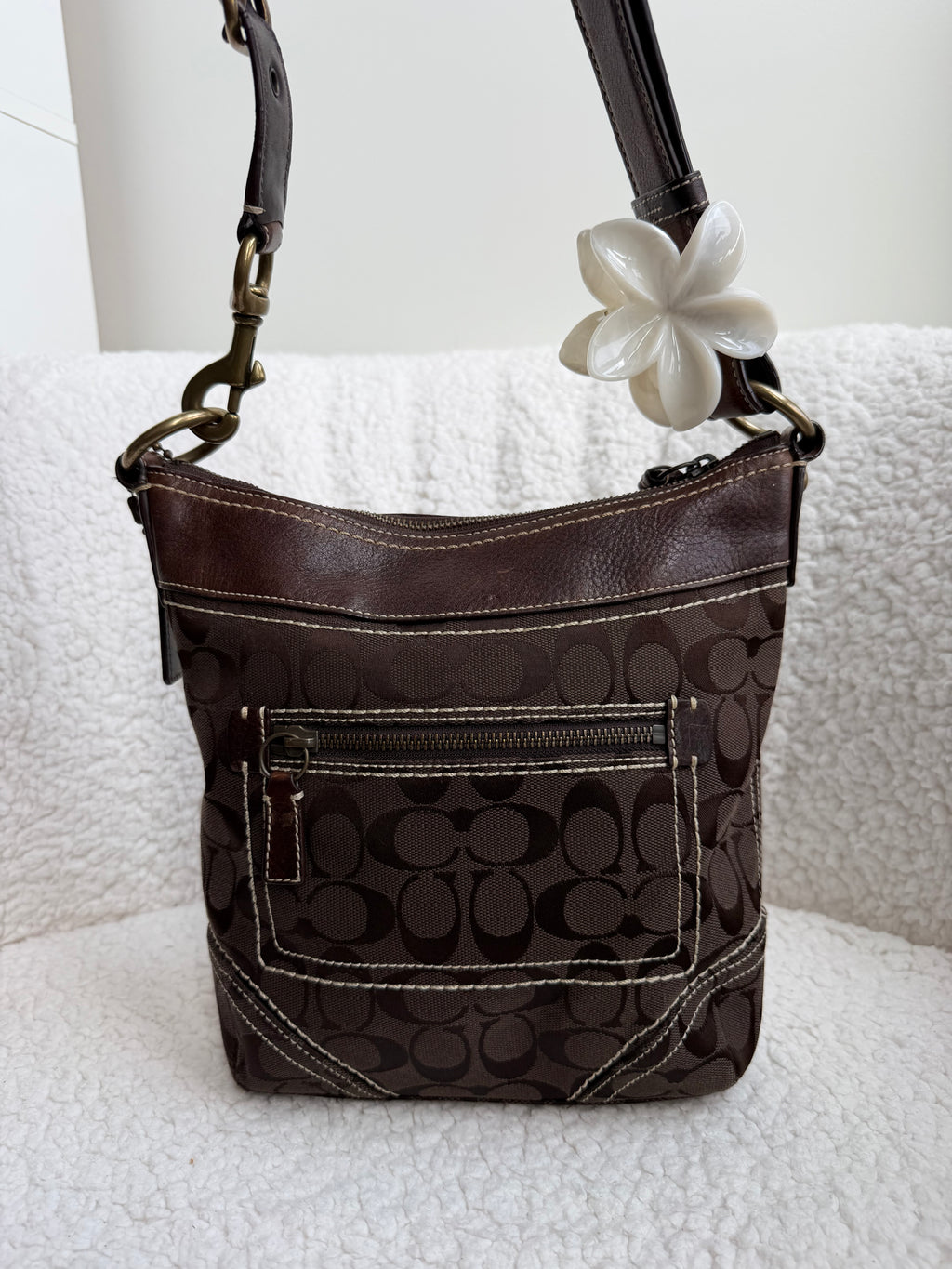 Coach Signature Brown Bag