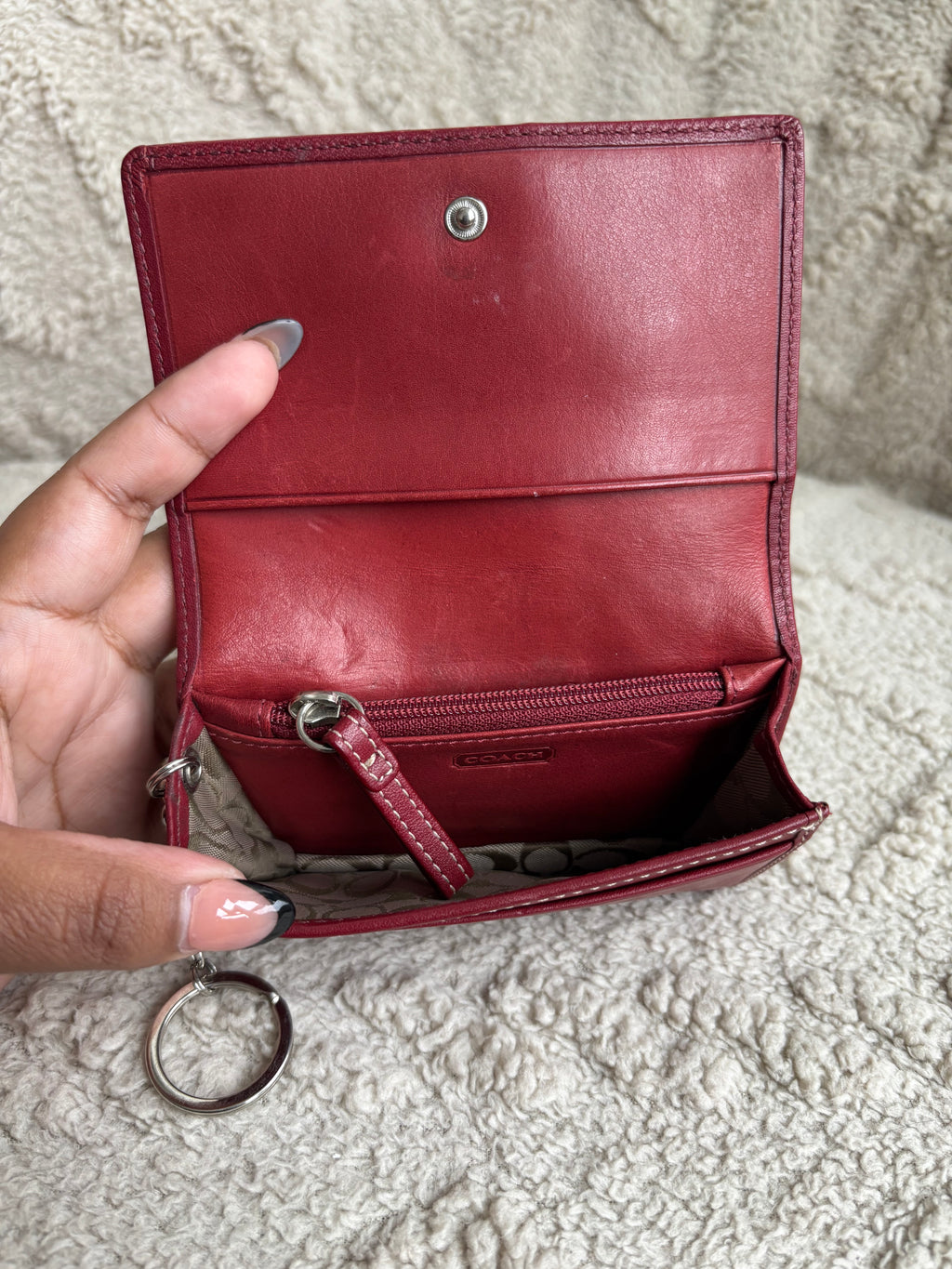 Coach Red Small Wallet
