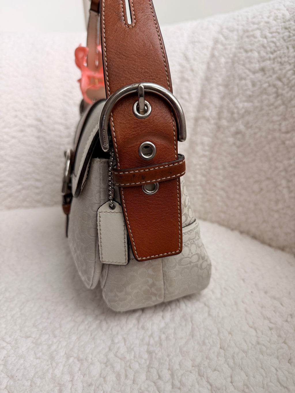 Coach Two Pocket Soho White
