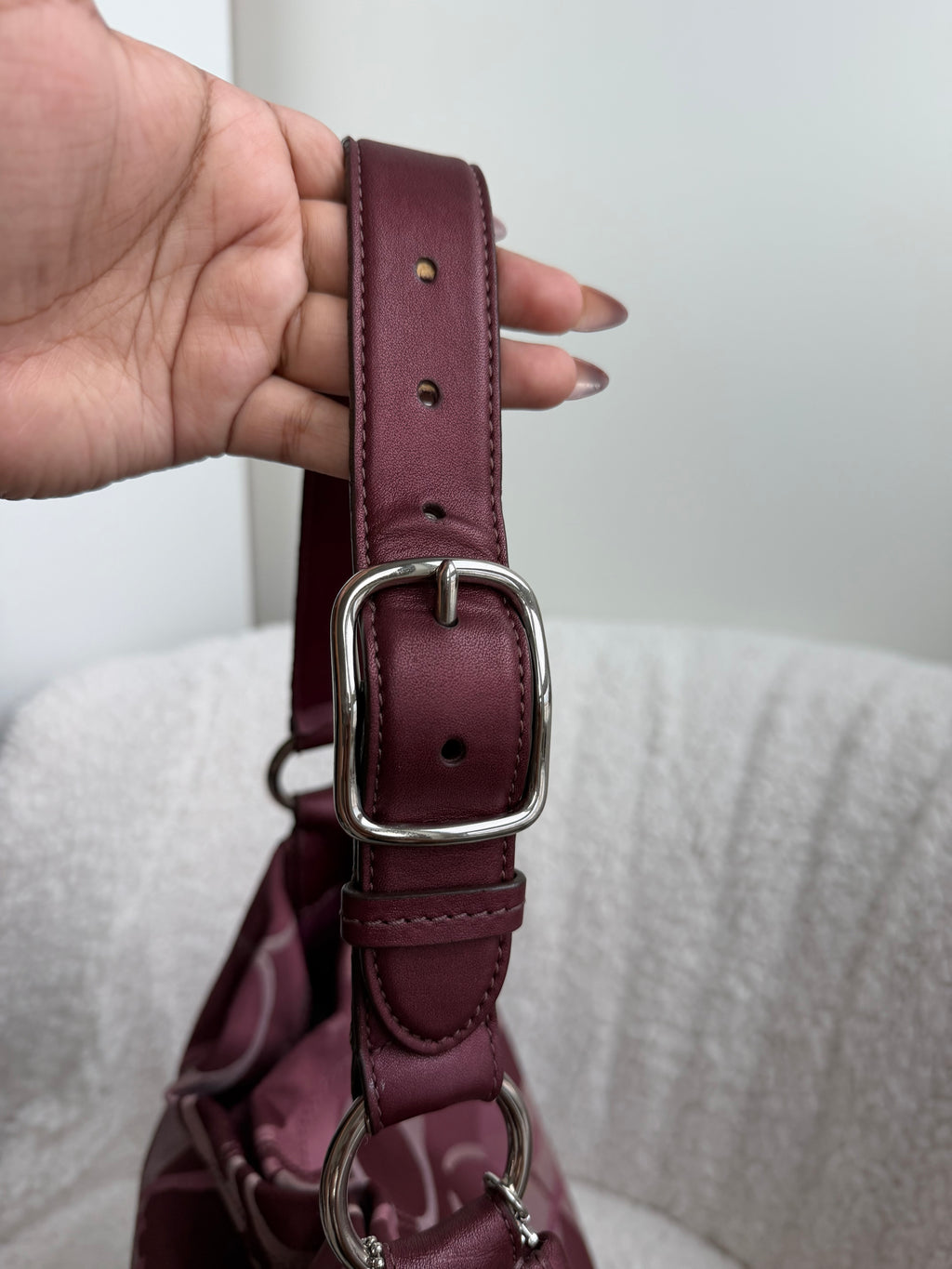 Coach Burgundy Large Tote