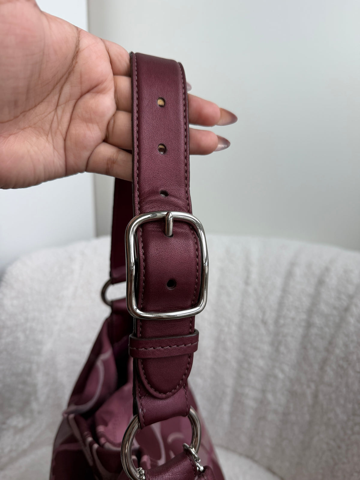 Coach Burgundy Large Tote