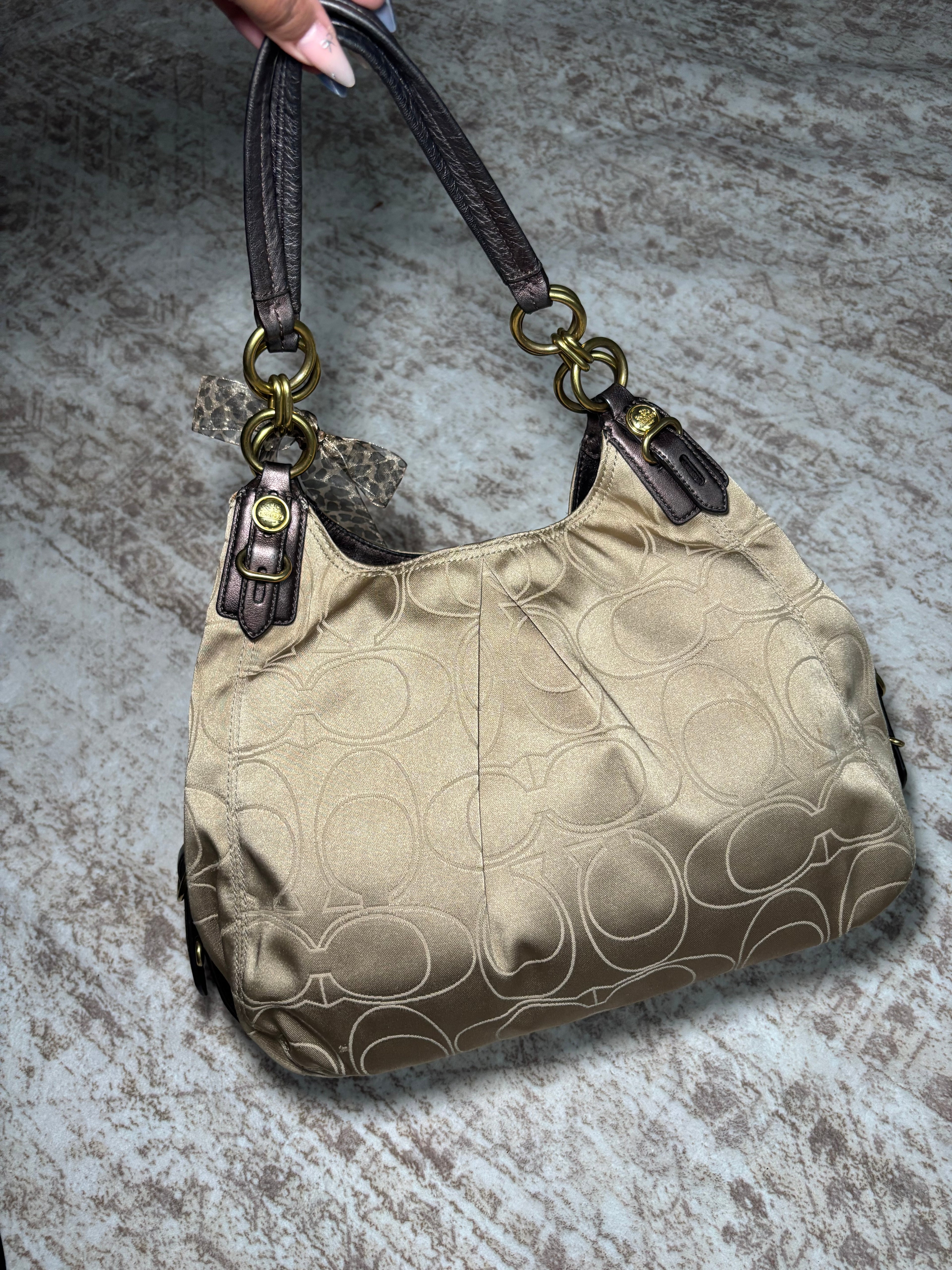 Coach Maggie Champagne Shoulder Bag