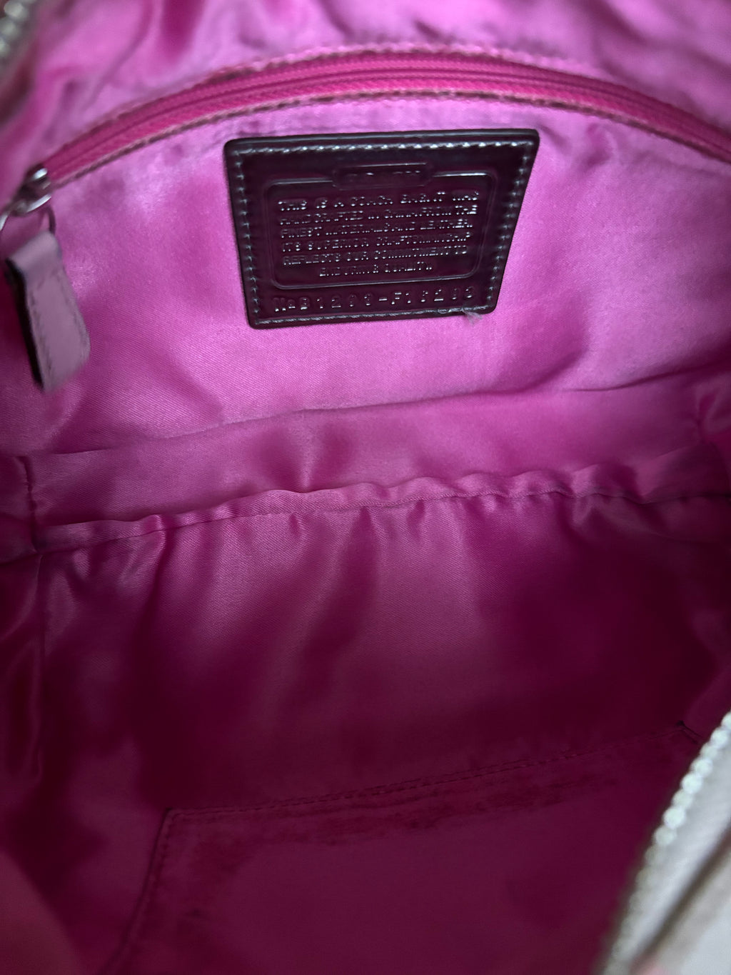 Coach Baby Pink and Brown Poppy Shoulder Bag